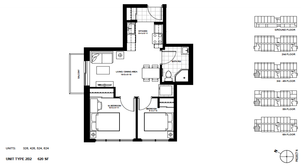 2 Bedroom Suite 2B2. $1,850 / month