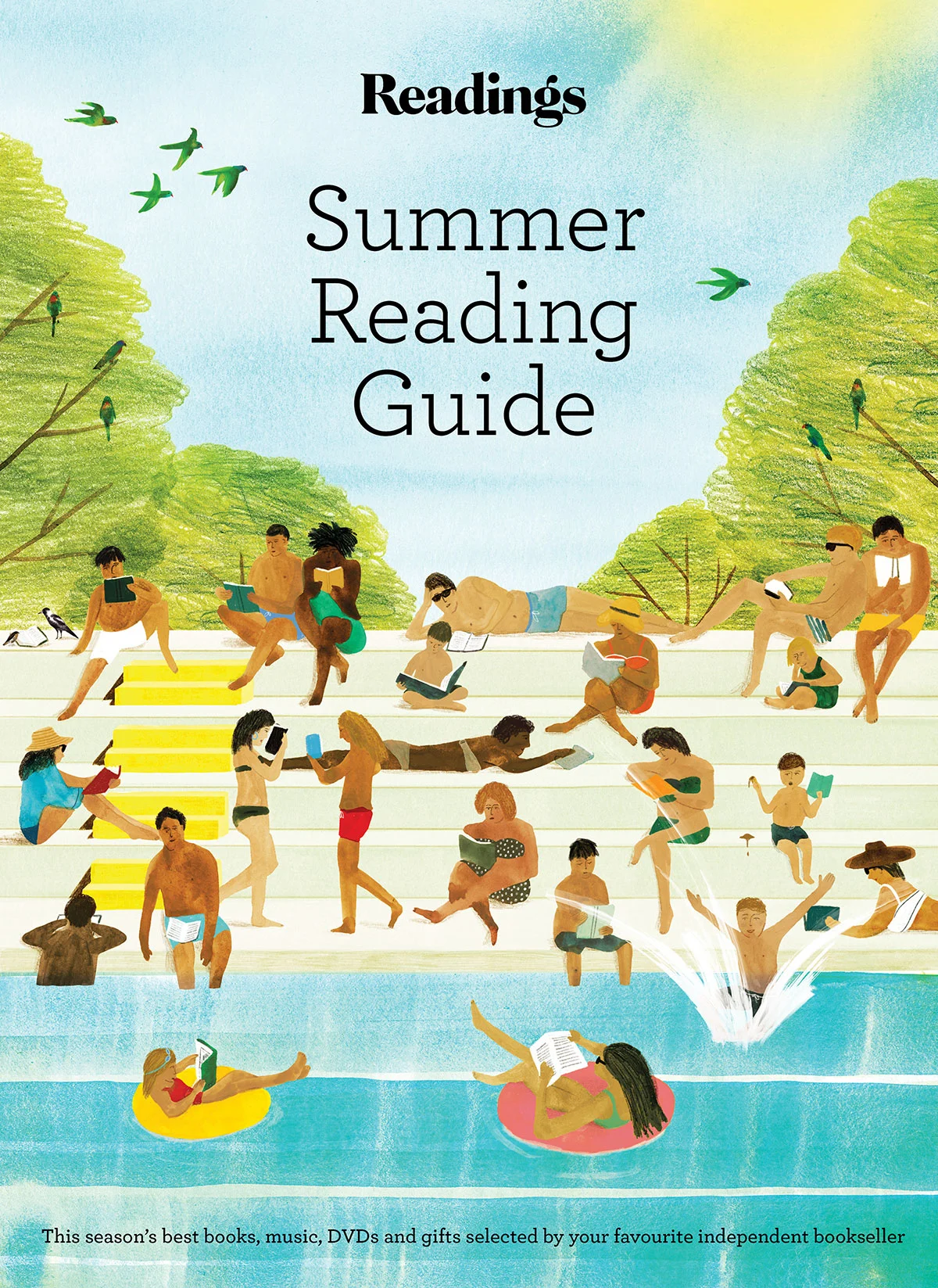  Cover design for the Readings Summer Reading Guide. 