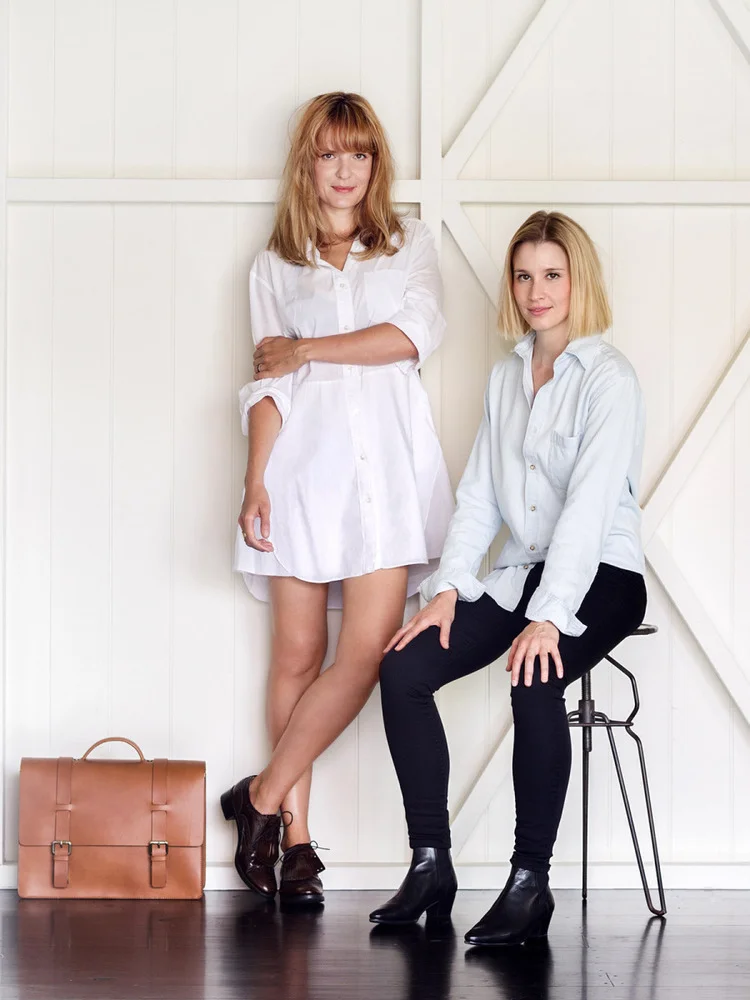 Jacqueline Kaytar + Michelle Jones of Plus Equals . Photo: Oscar Nicholson . Source: The Design Files