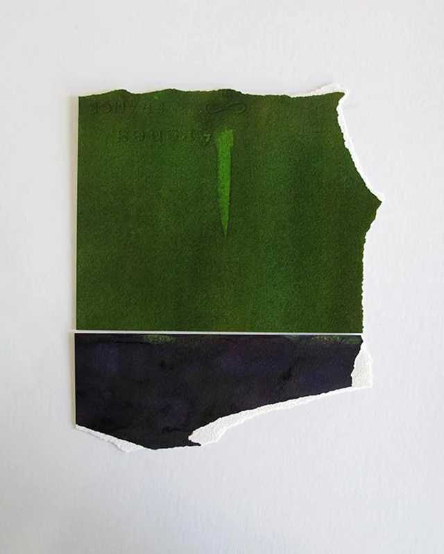 Miles Hall, Untitled VI, 2013. Watercolour on Arches paper 42 x 31 x 3.5cm. Photo: Jan Manton Art