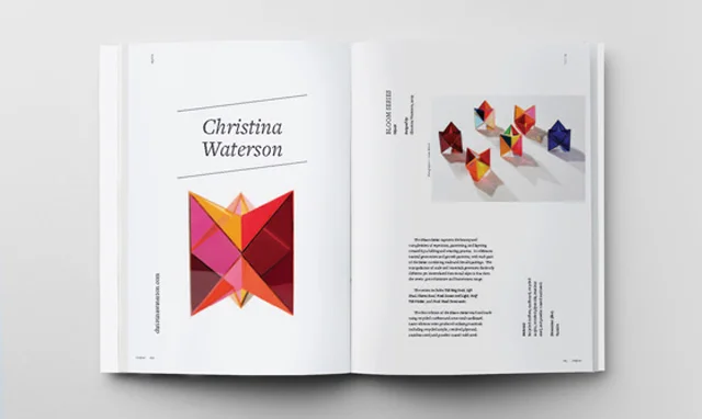 A double spread featuring designer Christina Waterson's Bloom Series. Photo: Hightide