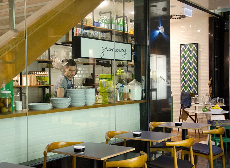 Gramercy Espresso and Eats is tucked underneath the stairway to Winnie Bridal at the Edward Street end of the Wintergarden. Photo: Ezra La Vin
