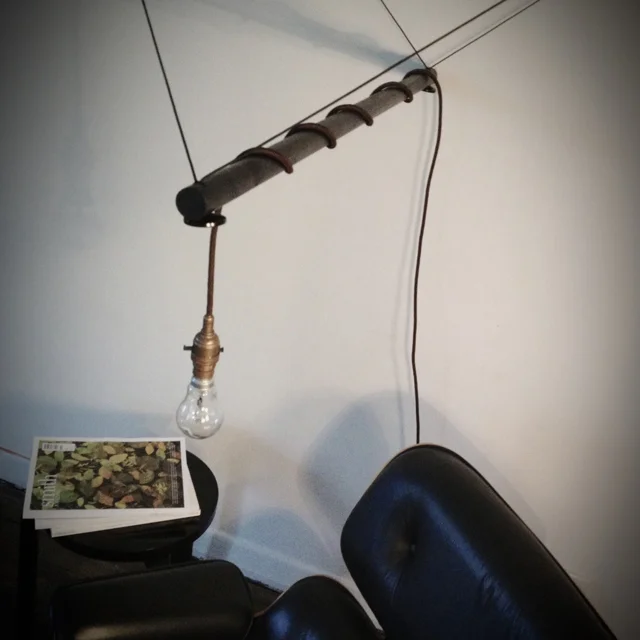Third year robe (re-incarnated as a wall lamp) designed by Paul Owen. Photo: Paul Owen