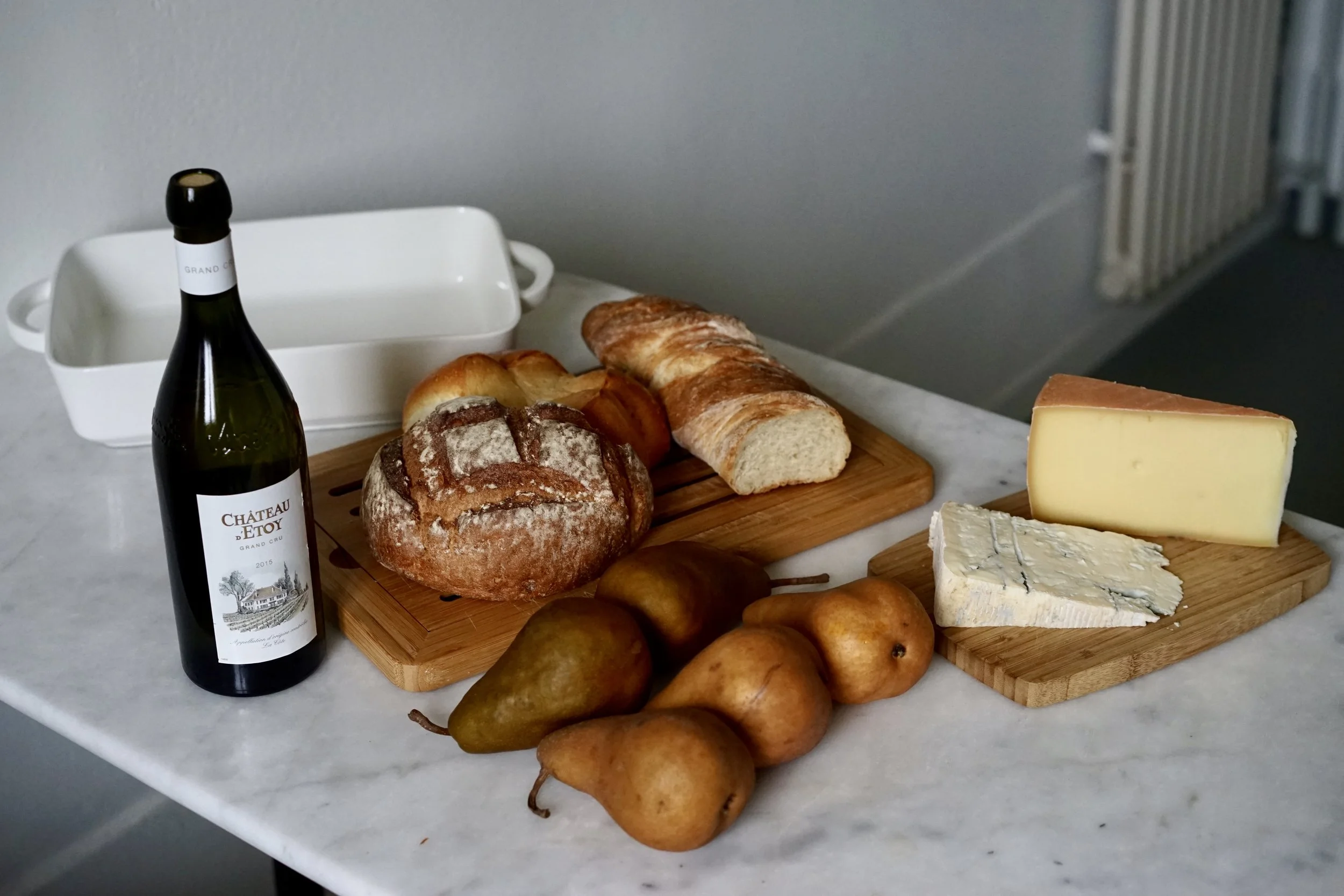 Tipsy Cheese and Pears