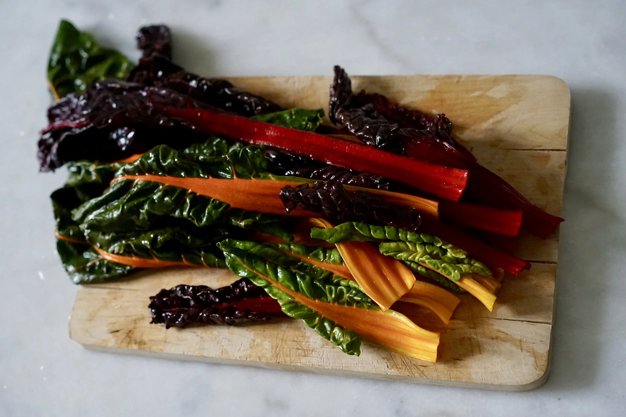 Swiss Chard and Schabziger Alfredo