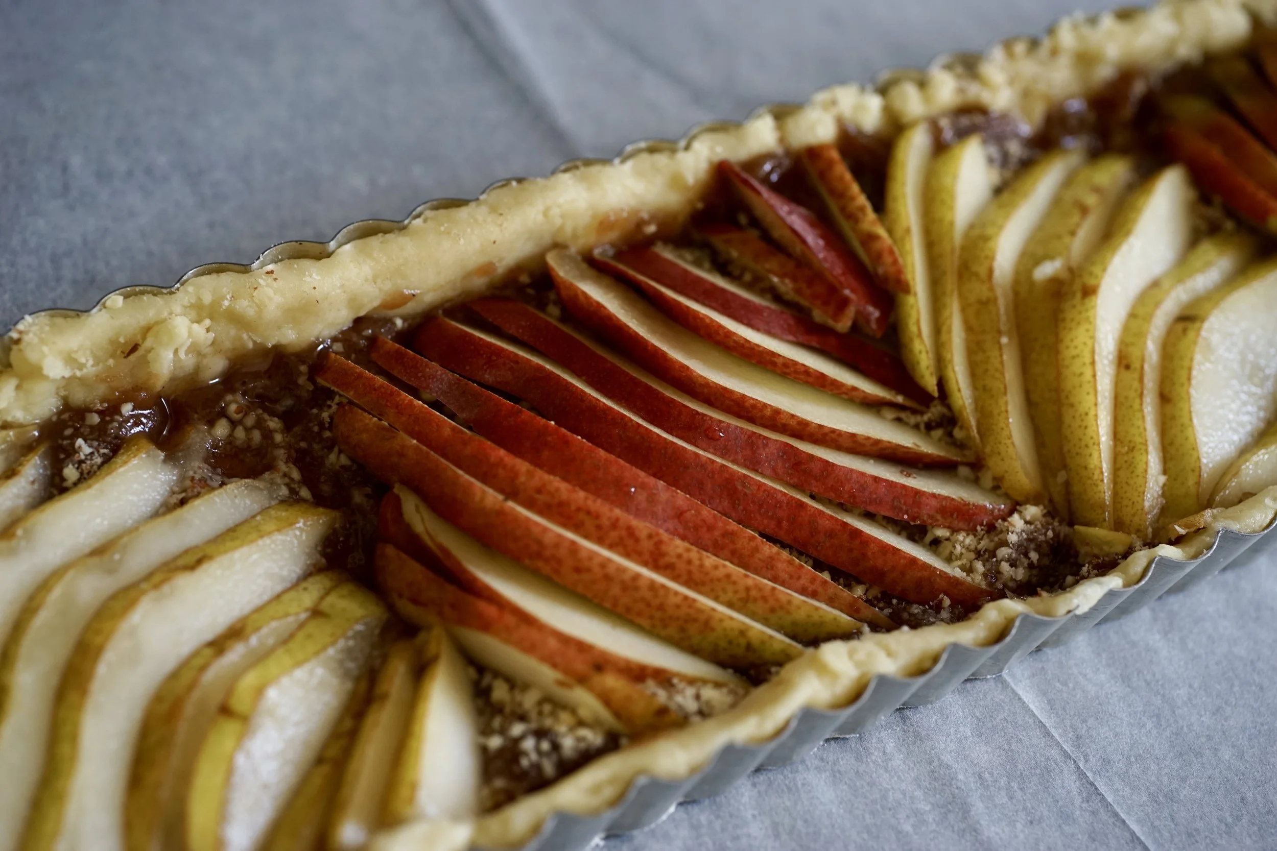 Pear and Chestnut Tart