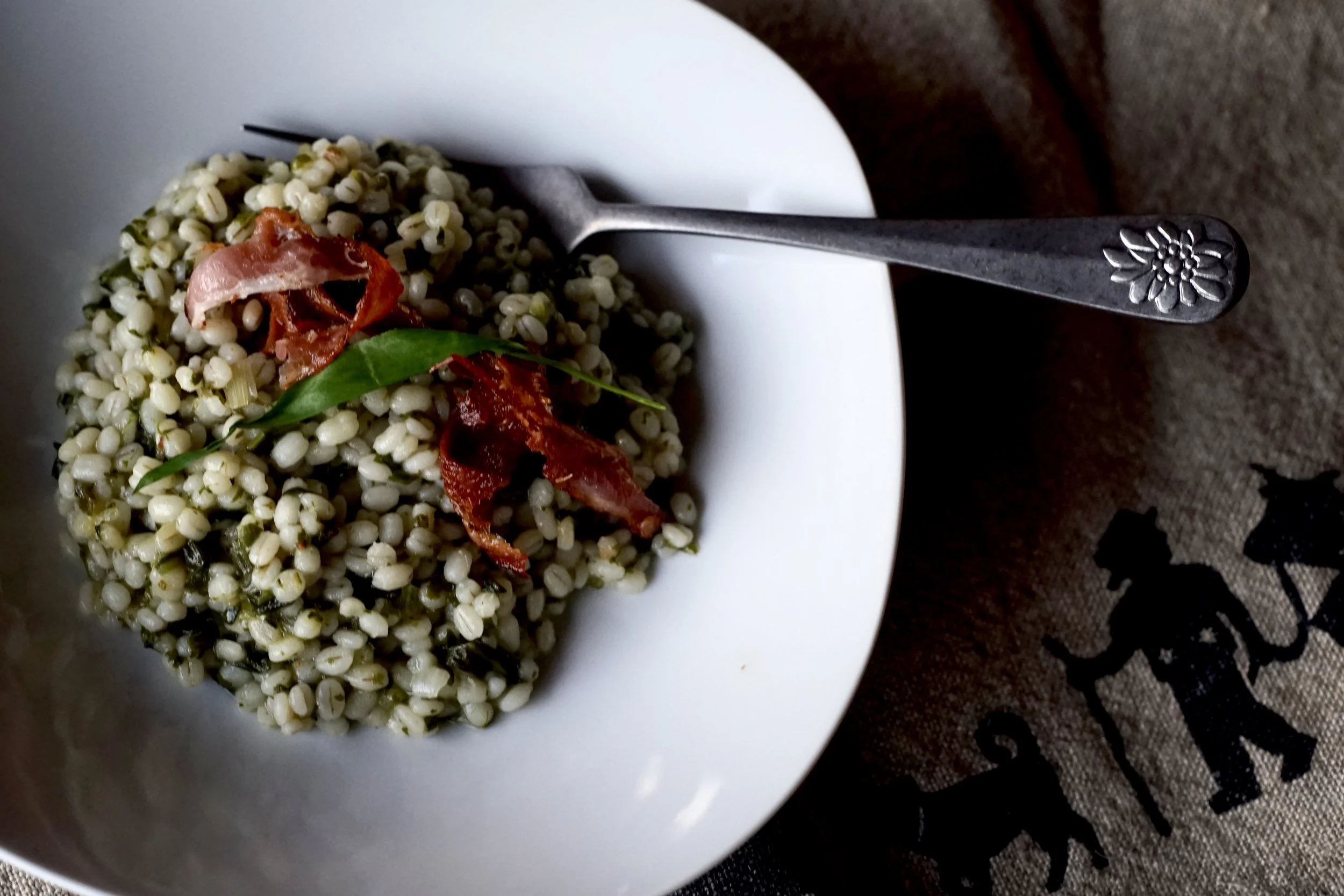 Bärlauch Barley Risotto