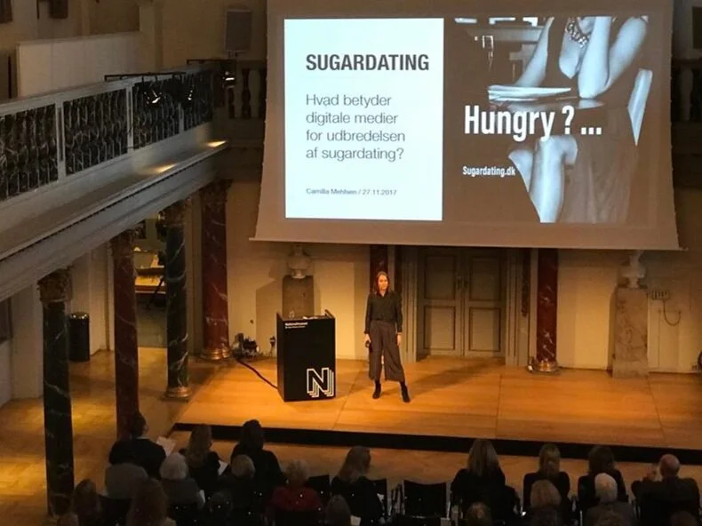 Foredrag om digitale mediers betydning for sugardating.