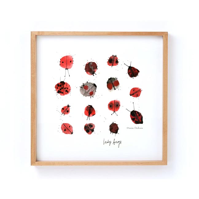 lady bugs framed.jpg