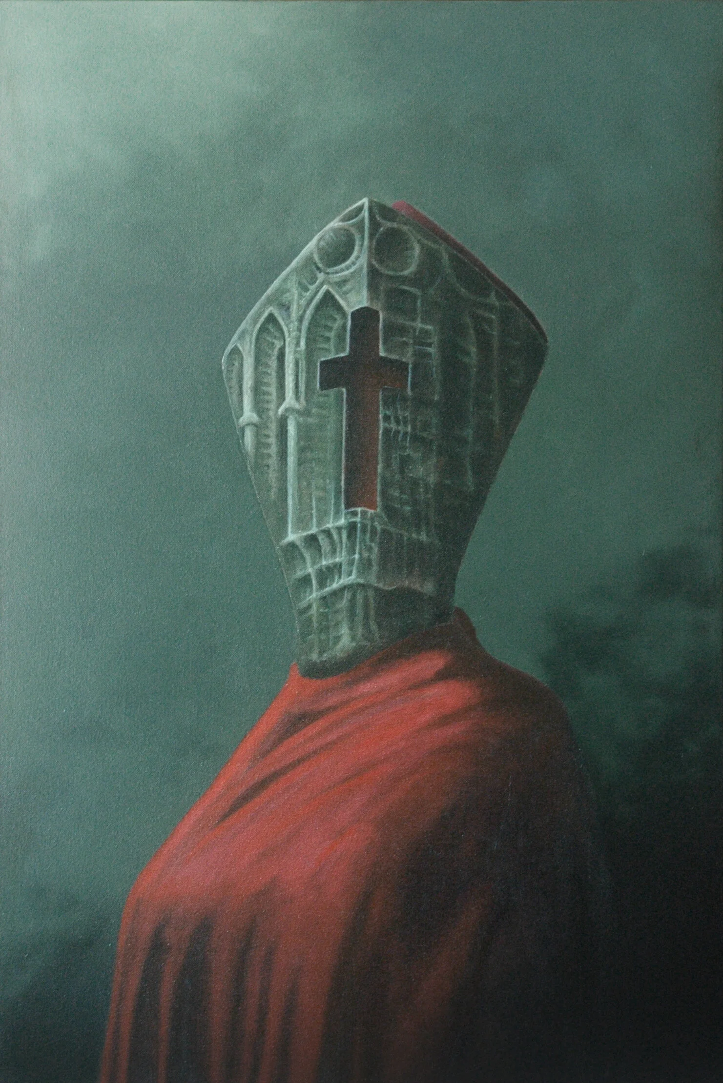 Mitre Priest - Oil on canvas