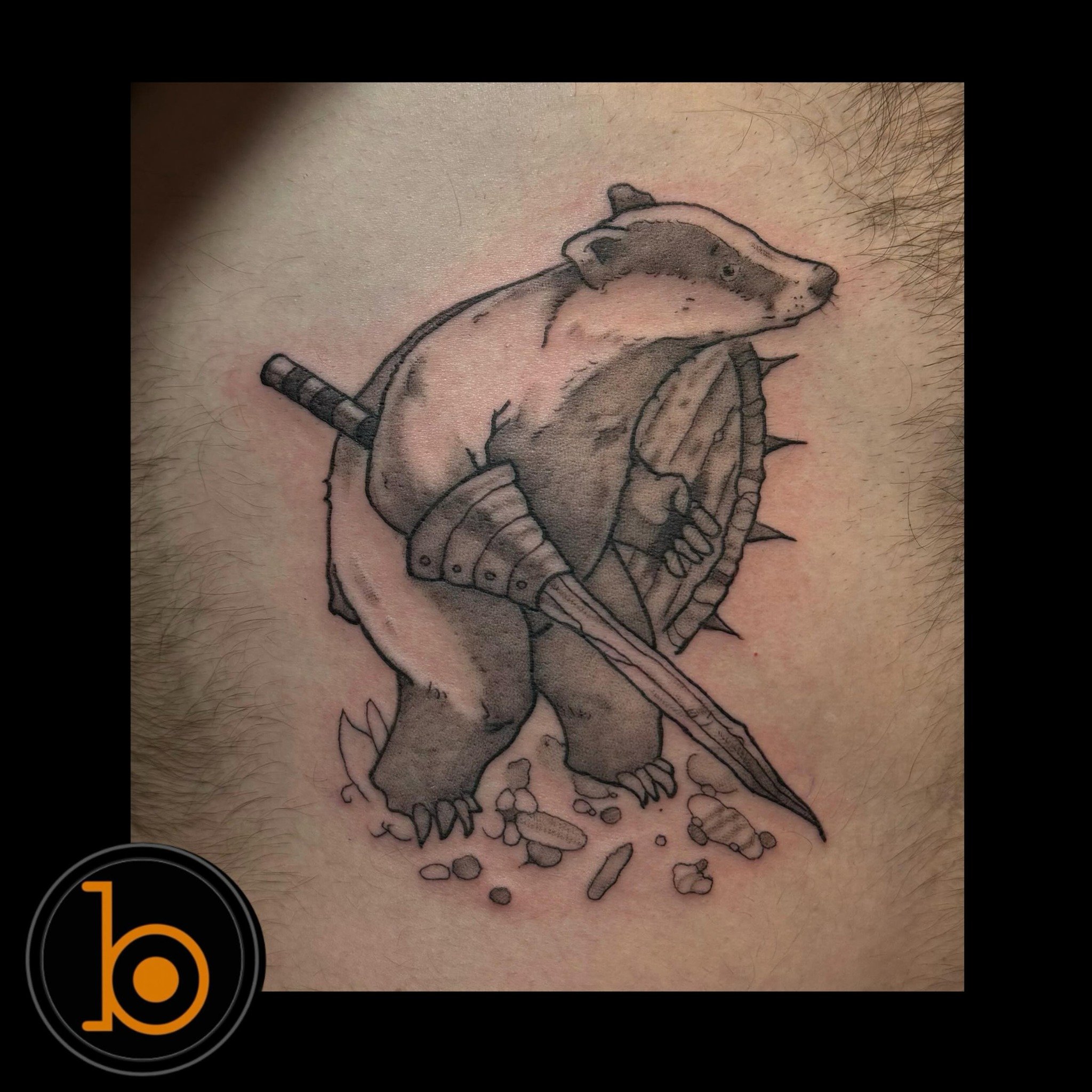 The kind of enemy you&rsquo;d lay your weapon down for&hellip; by resident artist @rick.beaupre 🦡⚔️
➖➖➖➖➖➖➖➖➖➖➖➖➖➖➖➖➖
Blueprint Gallery
138 Russell St
 Hadley MA 01035
📱(413)-387-0221 
WALK-INS WELCOME 
🕸️ www.blueprintgallery.com 🕸️
⬇️⬇️⬇️⬇️⬇️⬇️