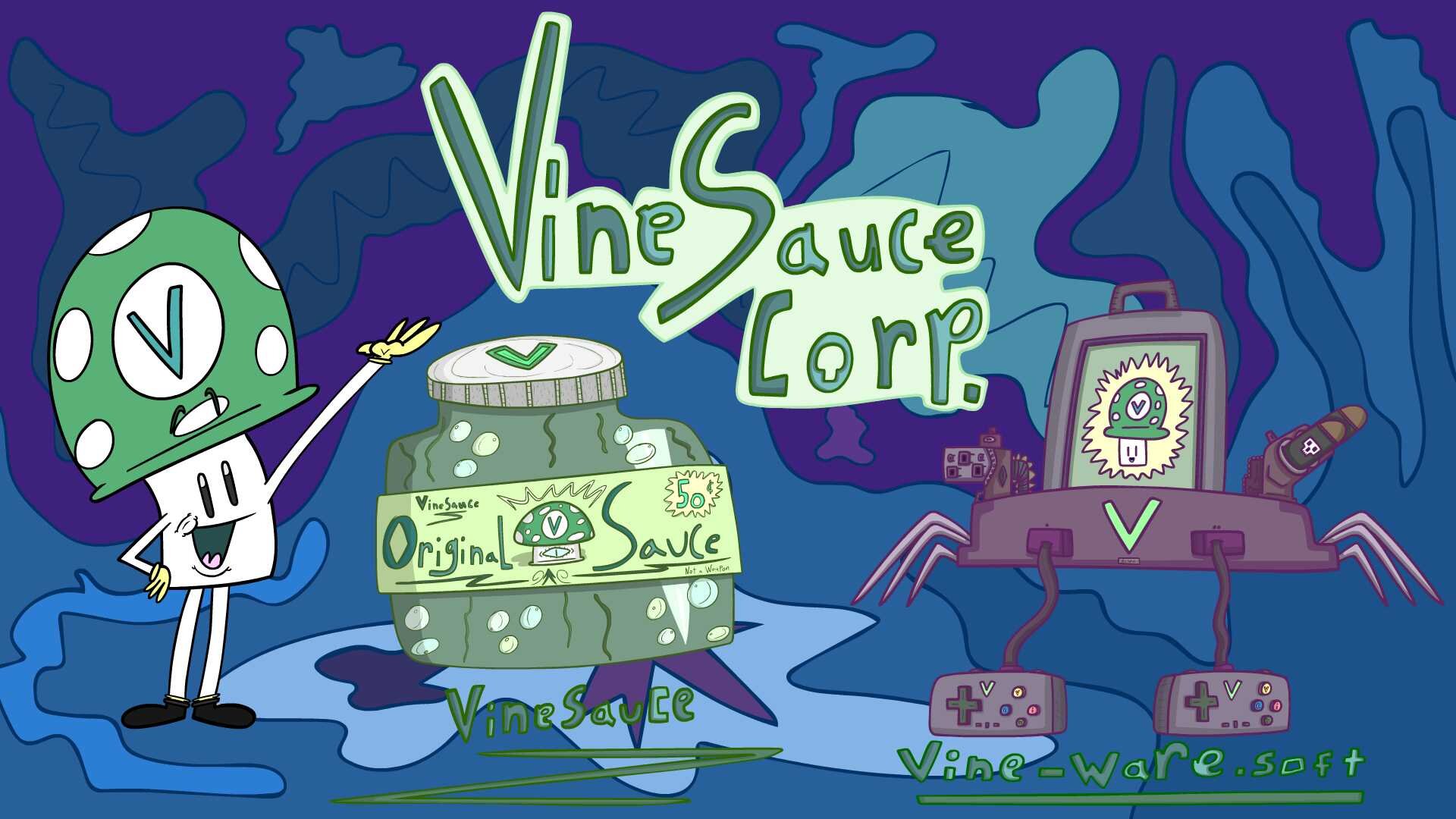 Land of Toons present: Funny Hoo Hoo Man (a Vinesauce cartoon)
