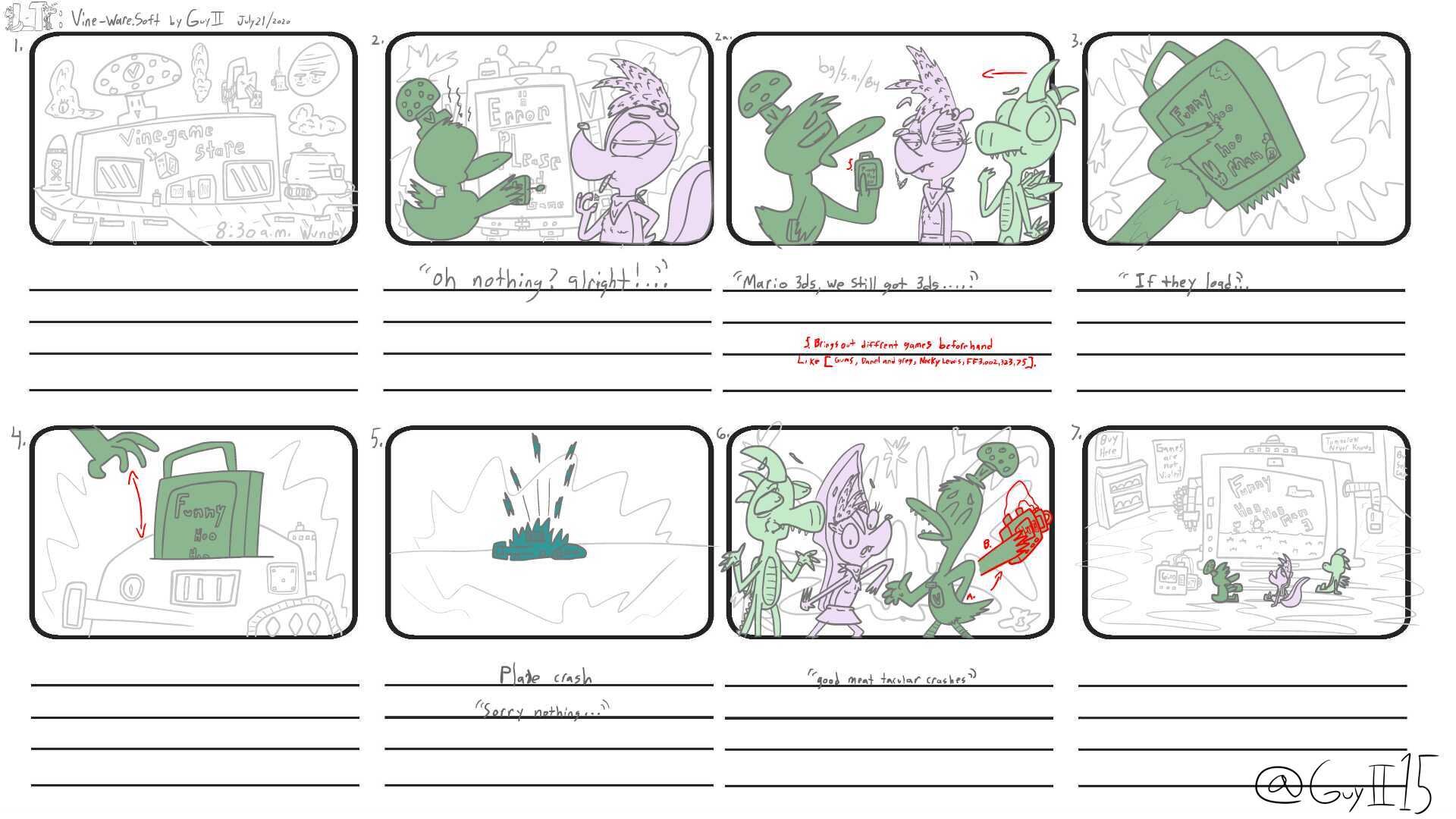 Funny Hoo Hoo Man Storyboard 1