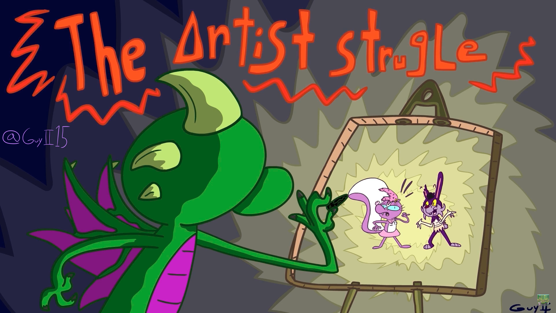 Land of Toons: The Artist Struggle (Episode Title Card)