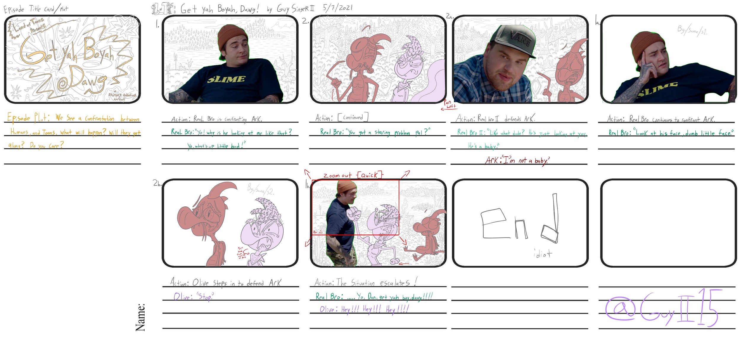 Get yah boyah, dawg storyboard