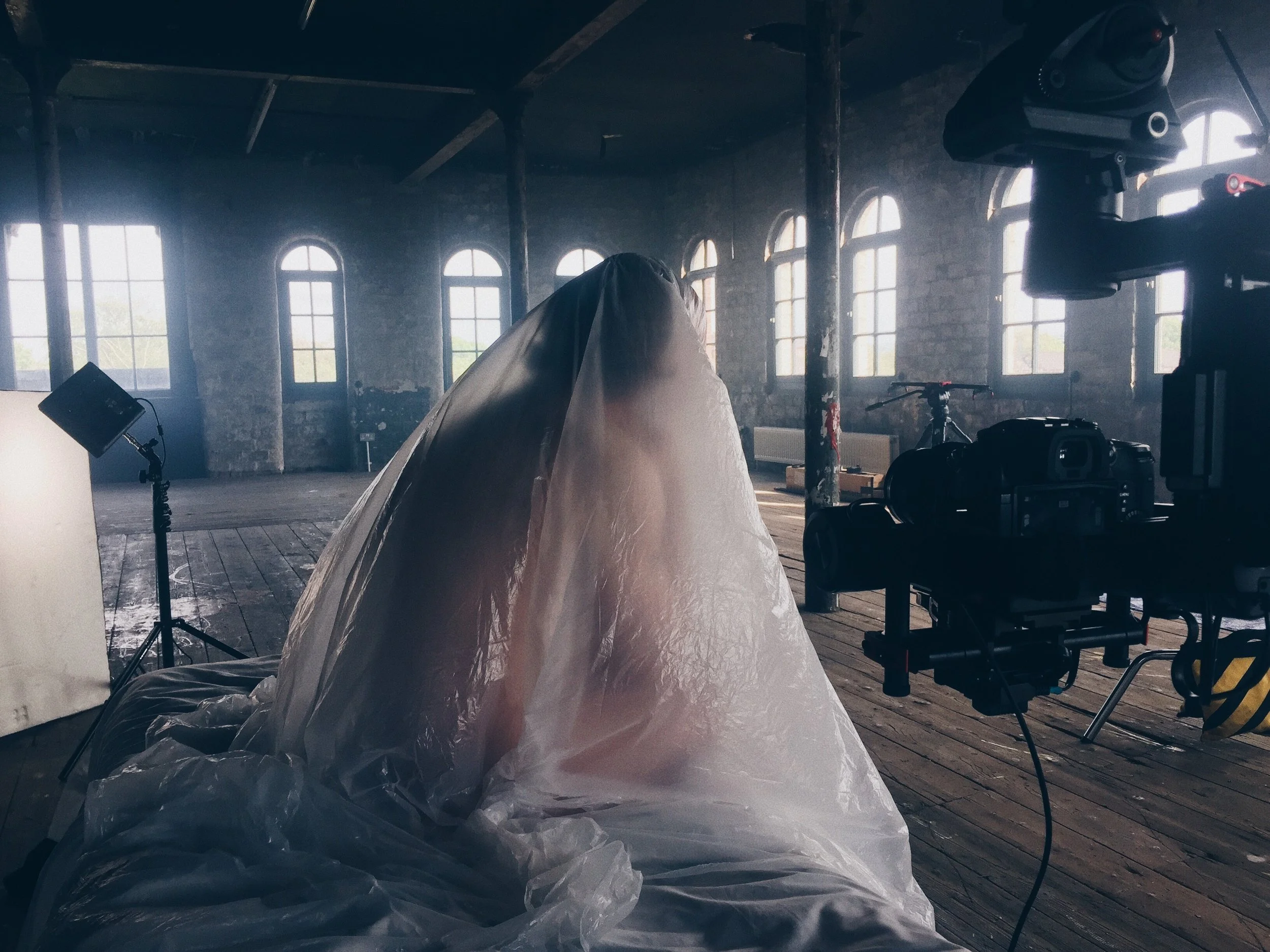 Actor Lee Kirk on the set of From When I Wake The Want Is