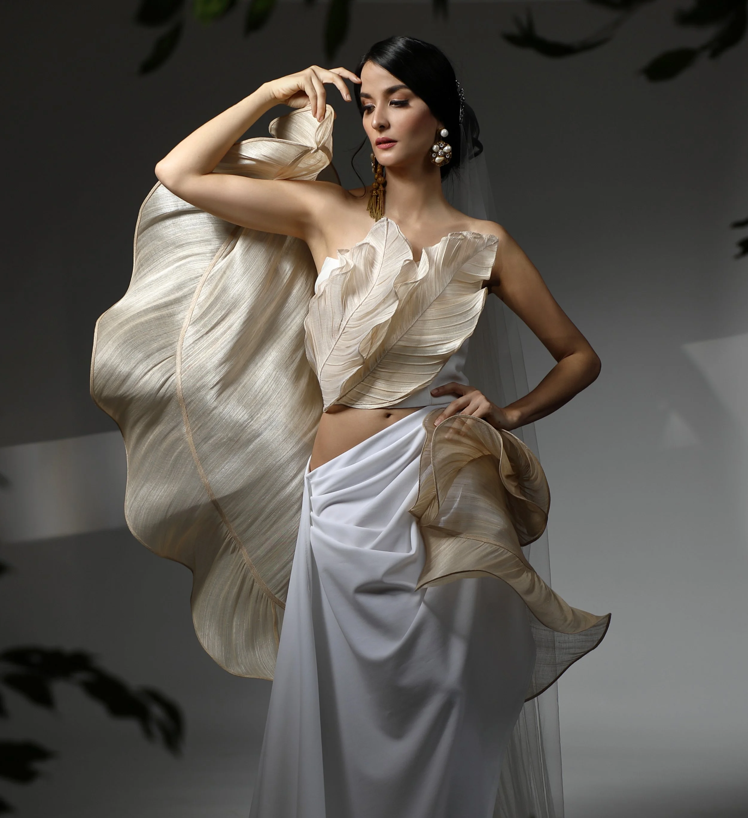 Dual Leaves Bridal Set