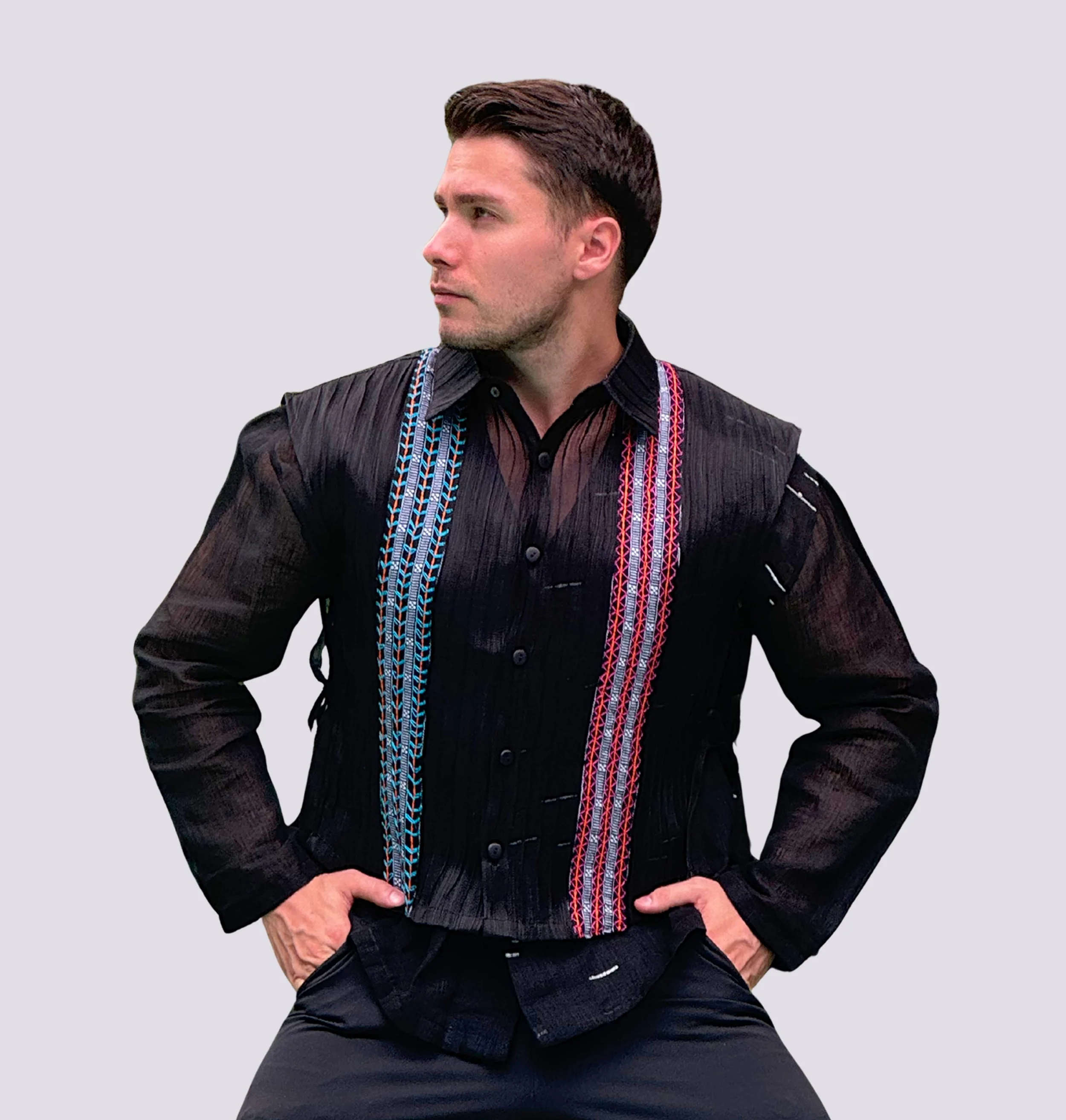 Unisex Button-down Barong Vest.jpg