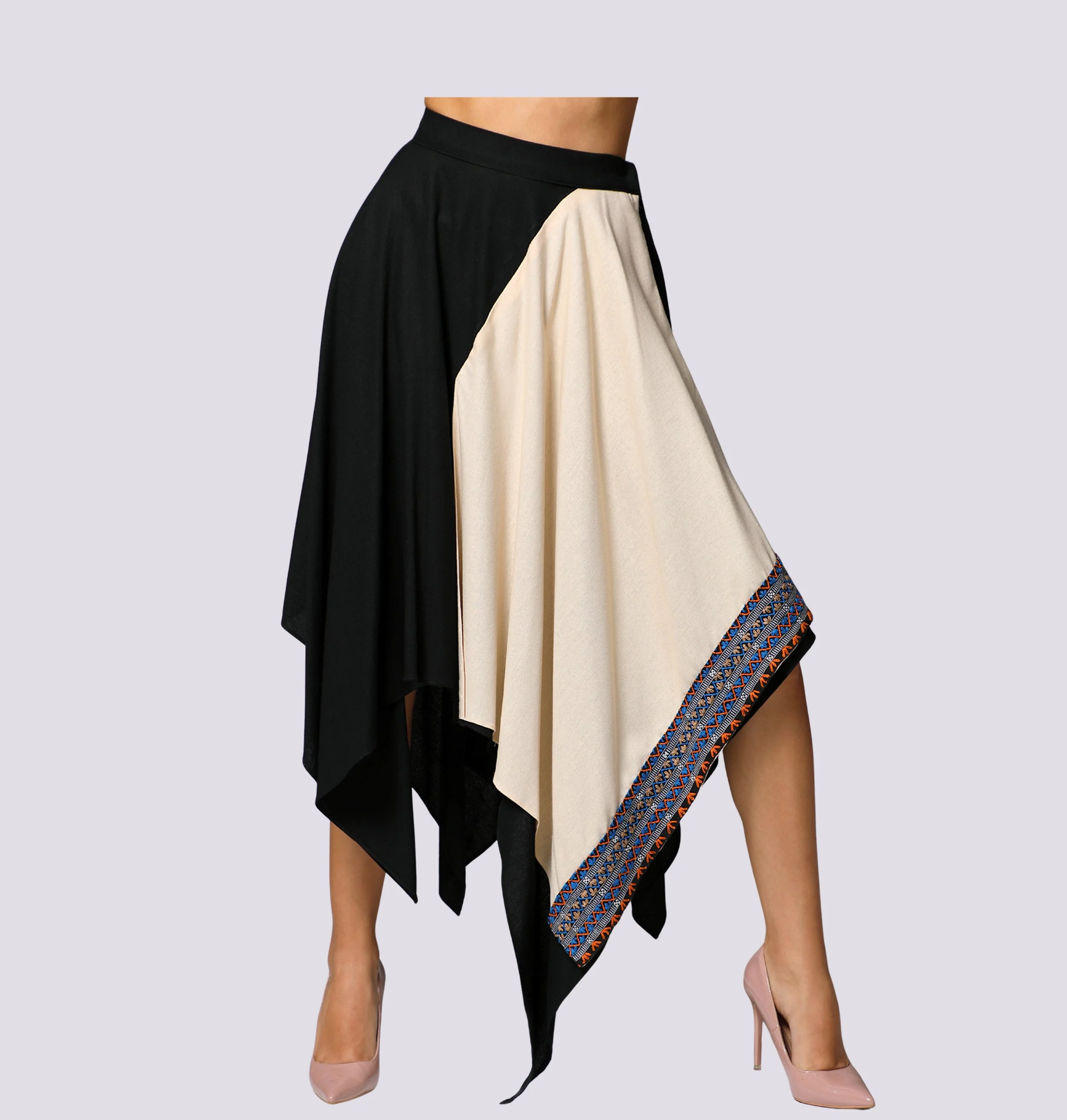 Two- Toned Skirt w Mangyan Embroidery.jpg
