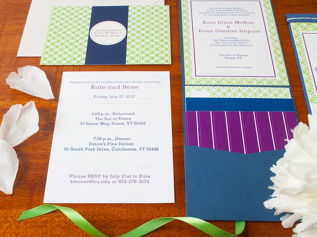 Preppy Chic Design Invitation Suite — Garden