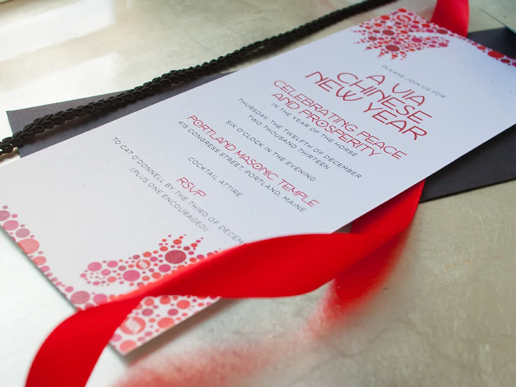 Elegant Holiday Event Invitation — Chinese New Year