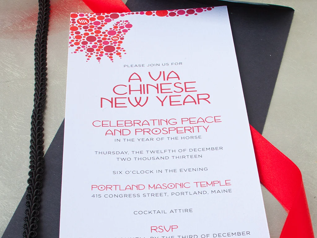 Elegant Holiday Event Invitation — Chinese New Year
