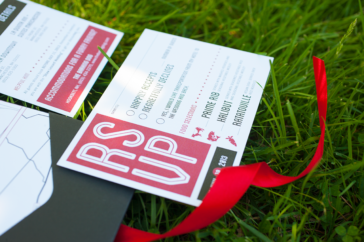 Modern Wedding Design for Winery — Invitation Suite