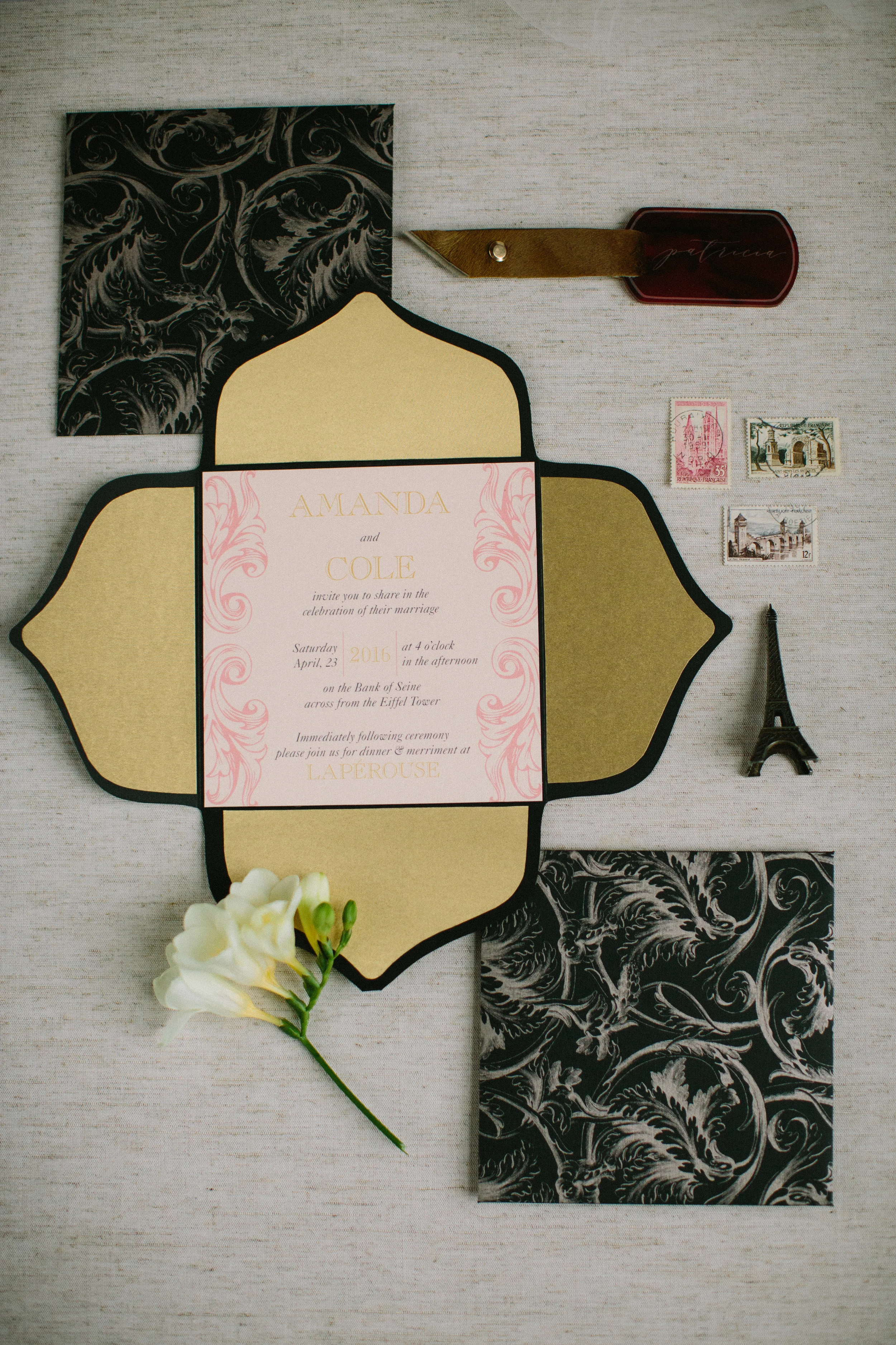 Amanda + Cole, Paris Styled Photoshoot