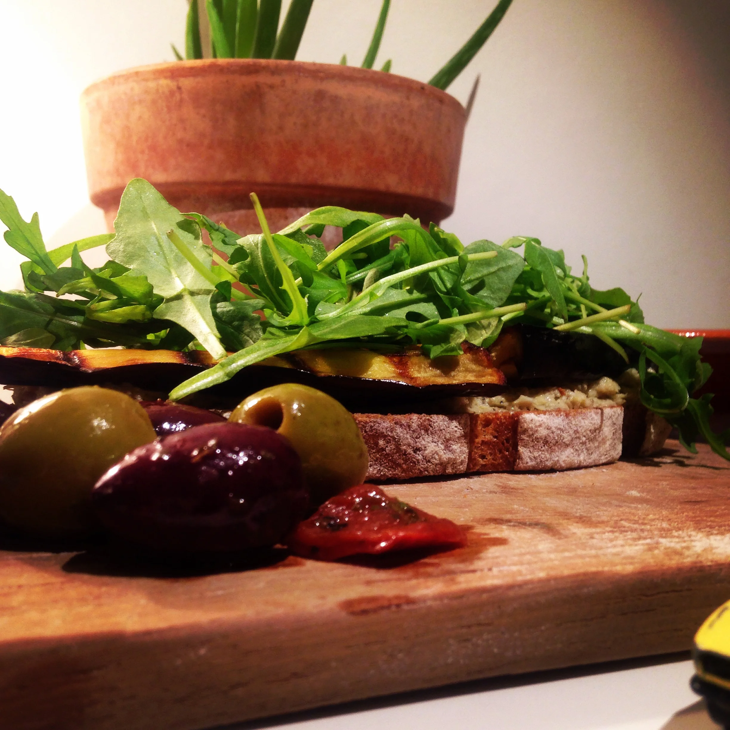 Artichoke Truffle Pate & Roasted Aubergine