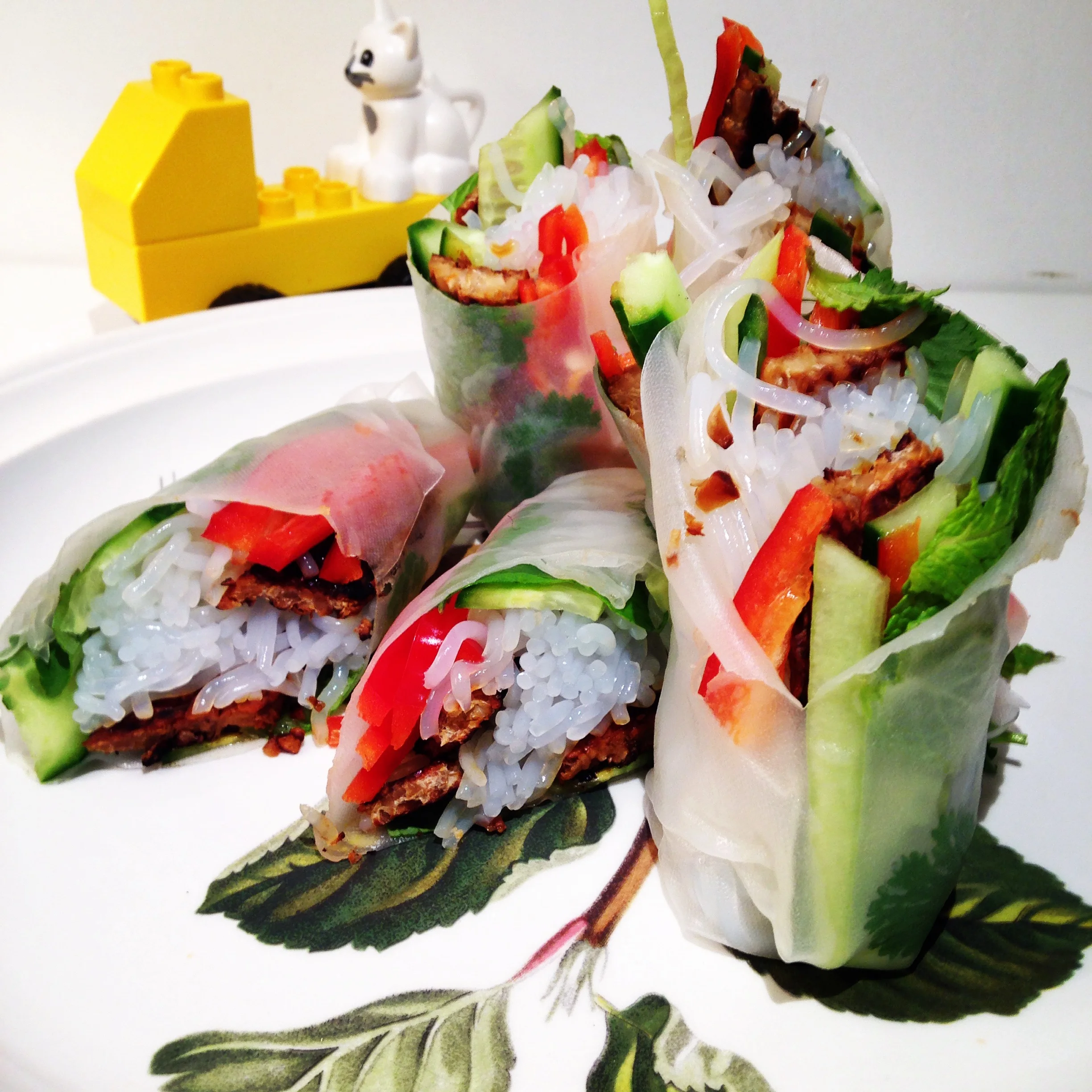 Rice Paper Wraps (with tempeh)