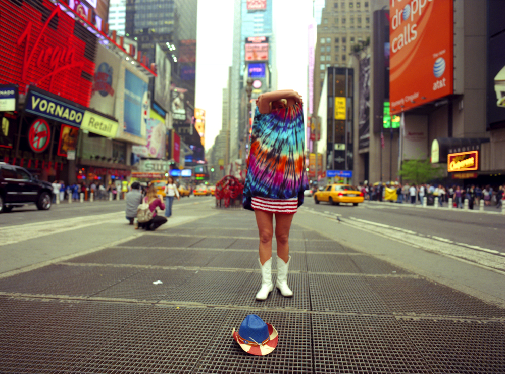 Louisa Holmlund, The Naked Cowgirl, NYC