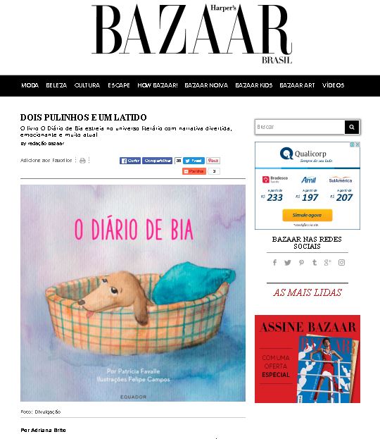 02.2017 – site bazaar kids (adriana brito) veja aqui a matéria online