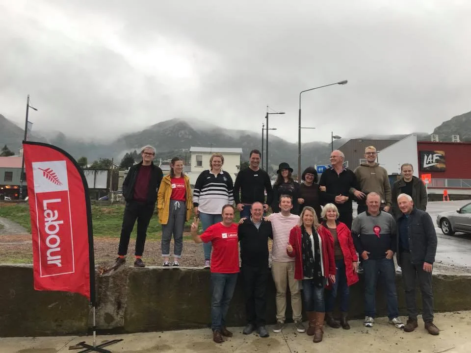 Photo before a door knock in the Lyttelton By-election