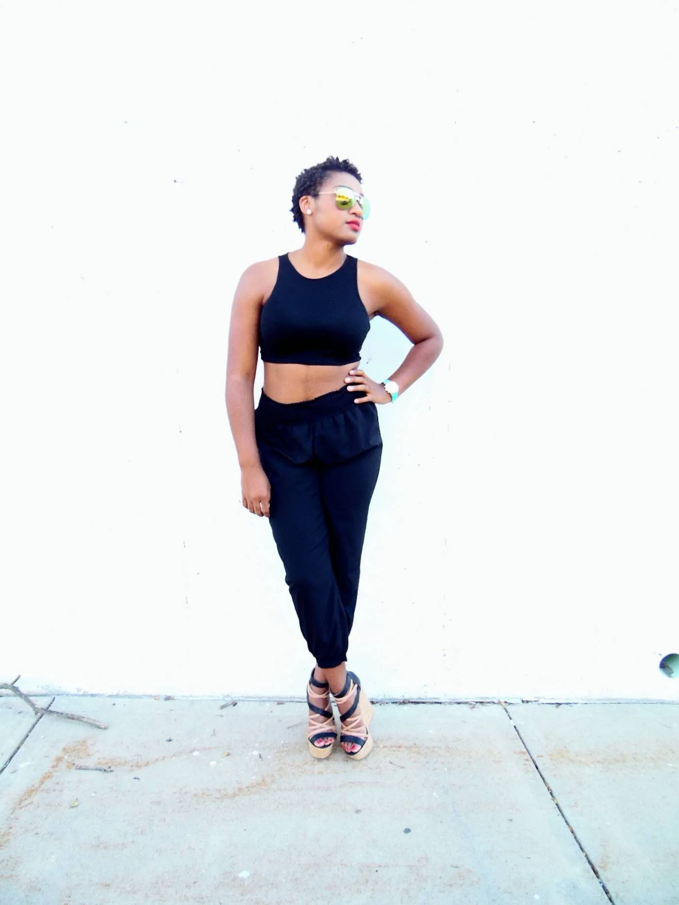 jasmine diane- Cropped Top and Joggers