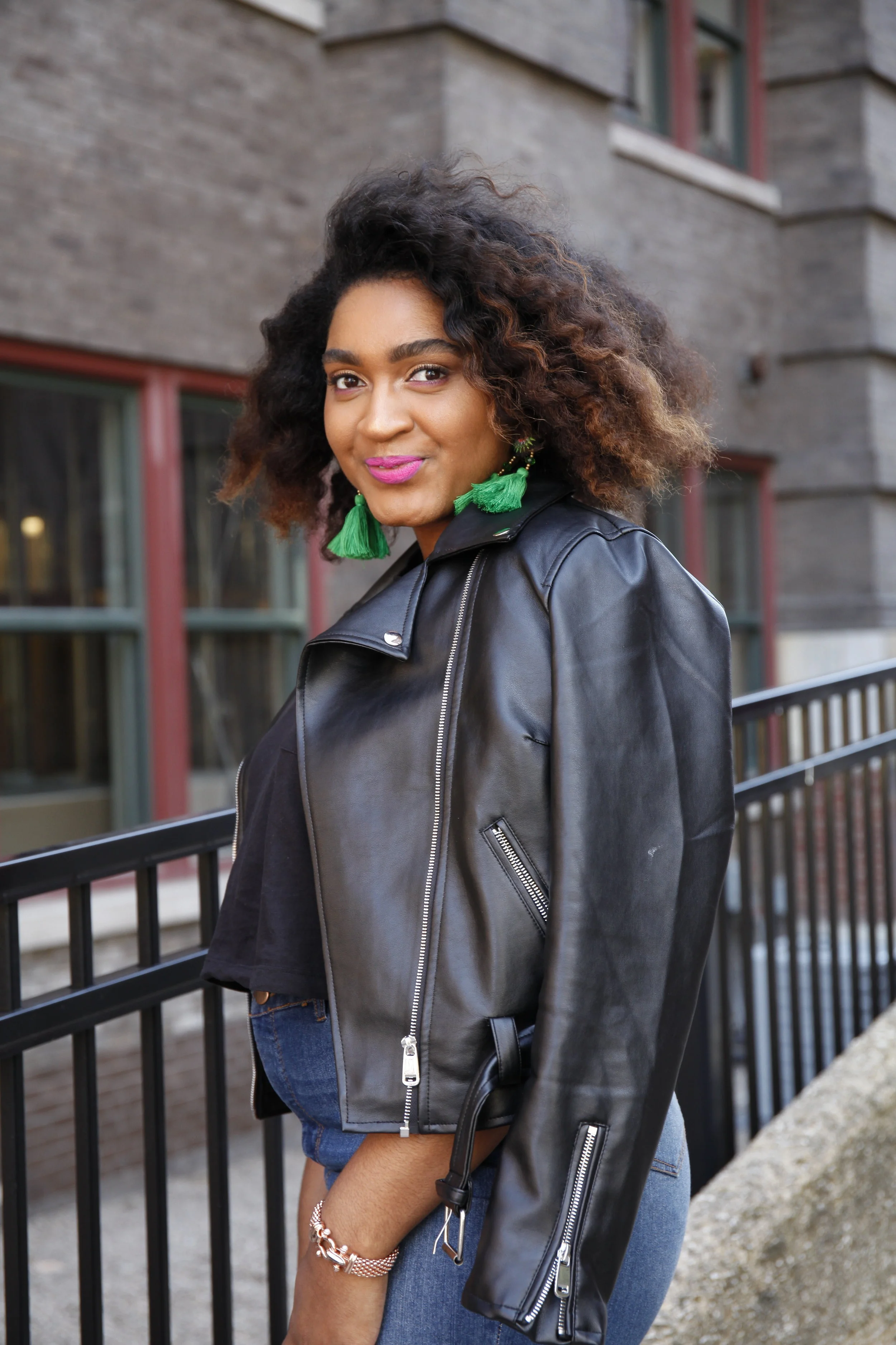 Leather Jacket Denim Jacket Outfits Ladies Leather Jacket Girl