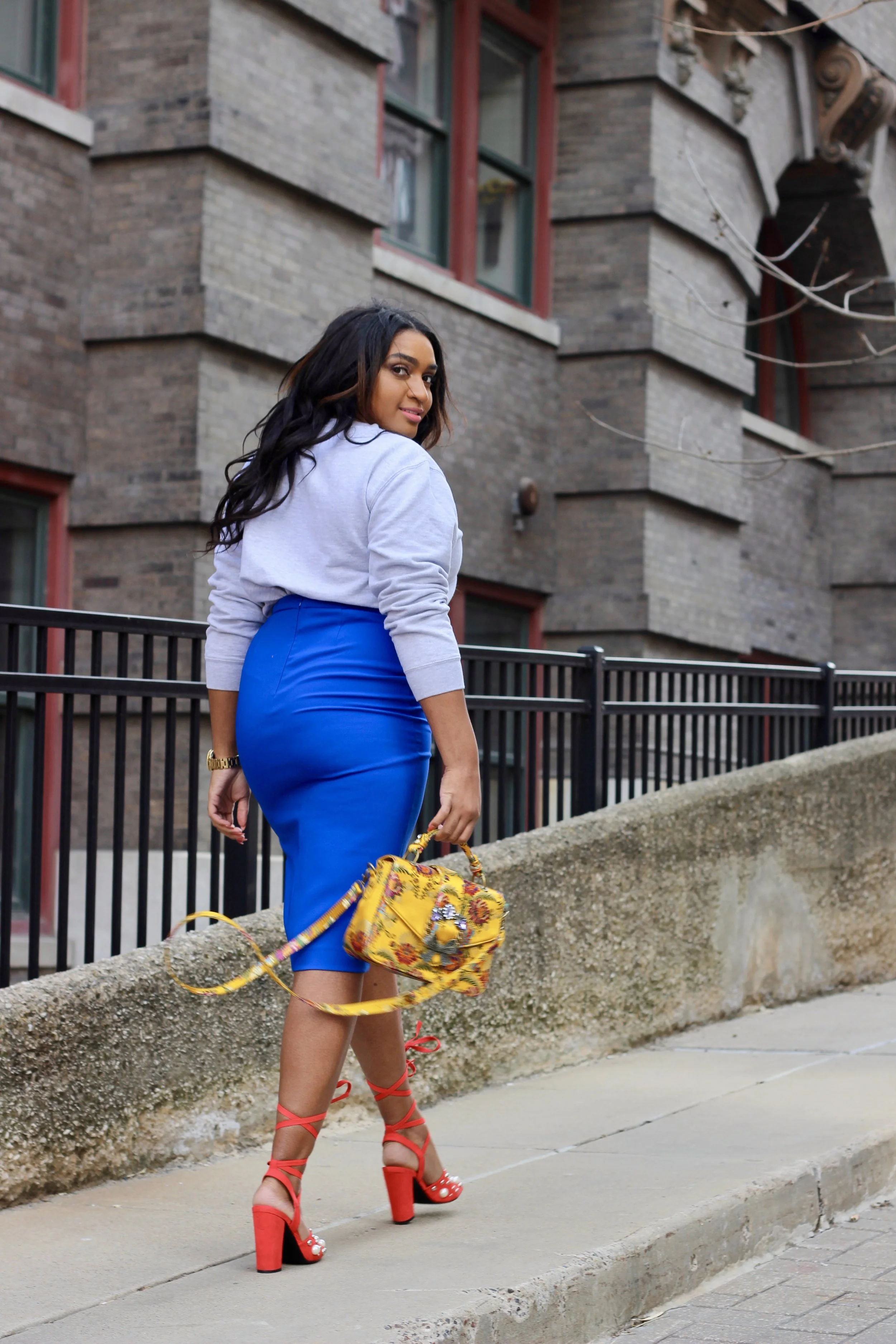 Topshop Skirt x MADE Urban Apparel Crewneck