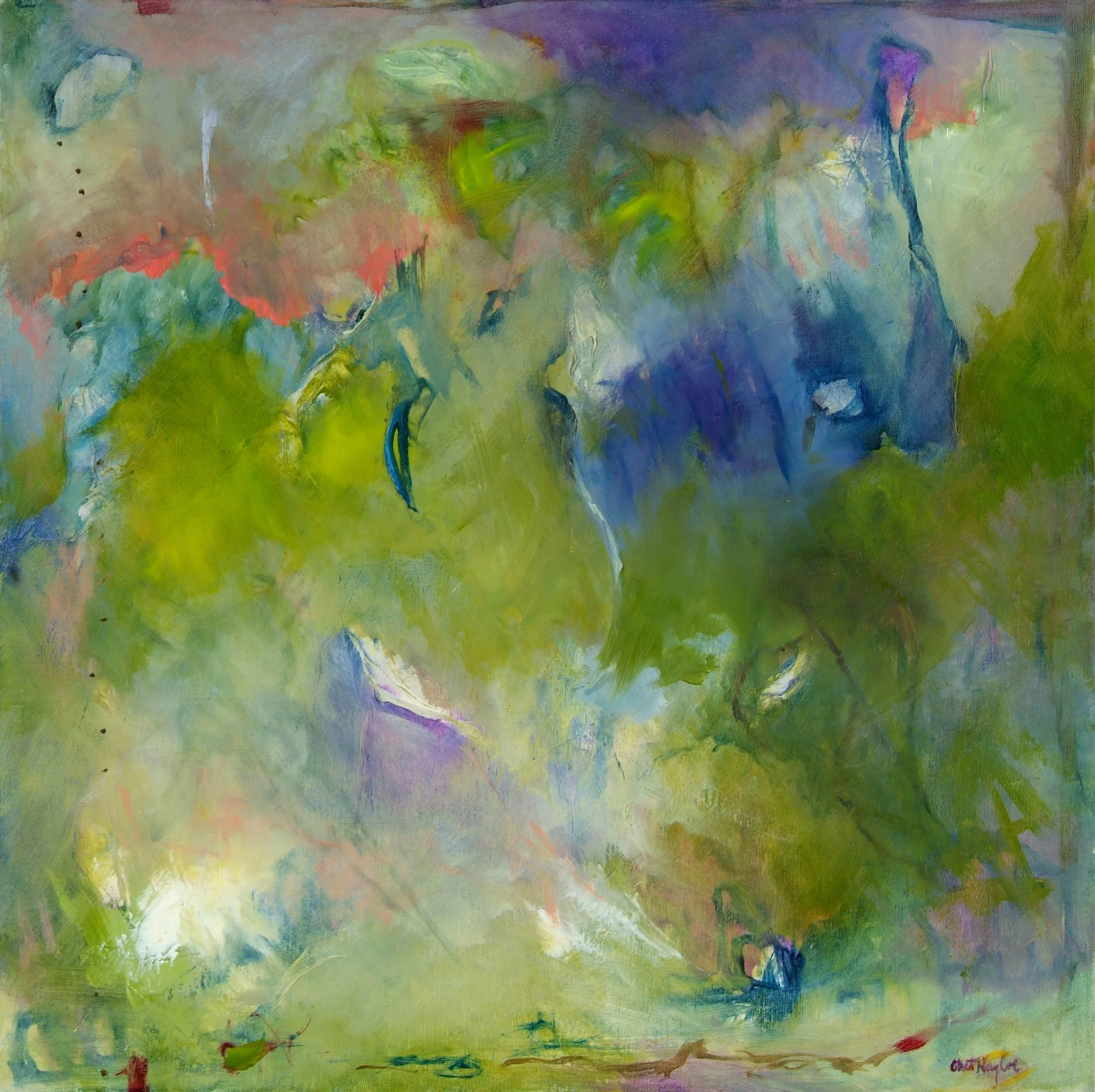 Persephone’s Ascent Oil on canvas 30 x 30 inches