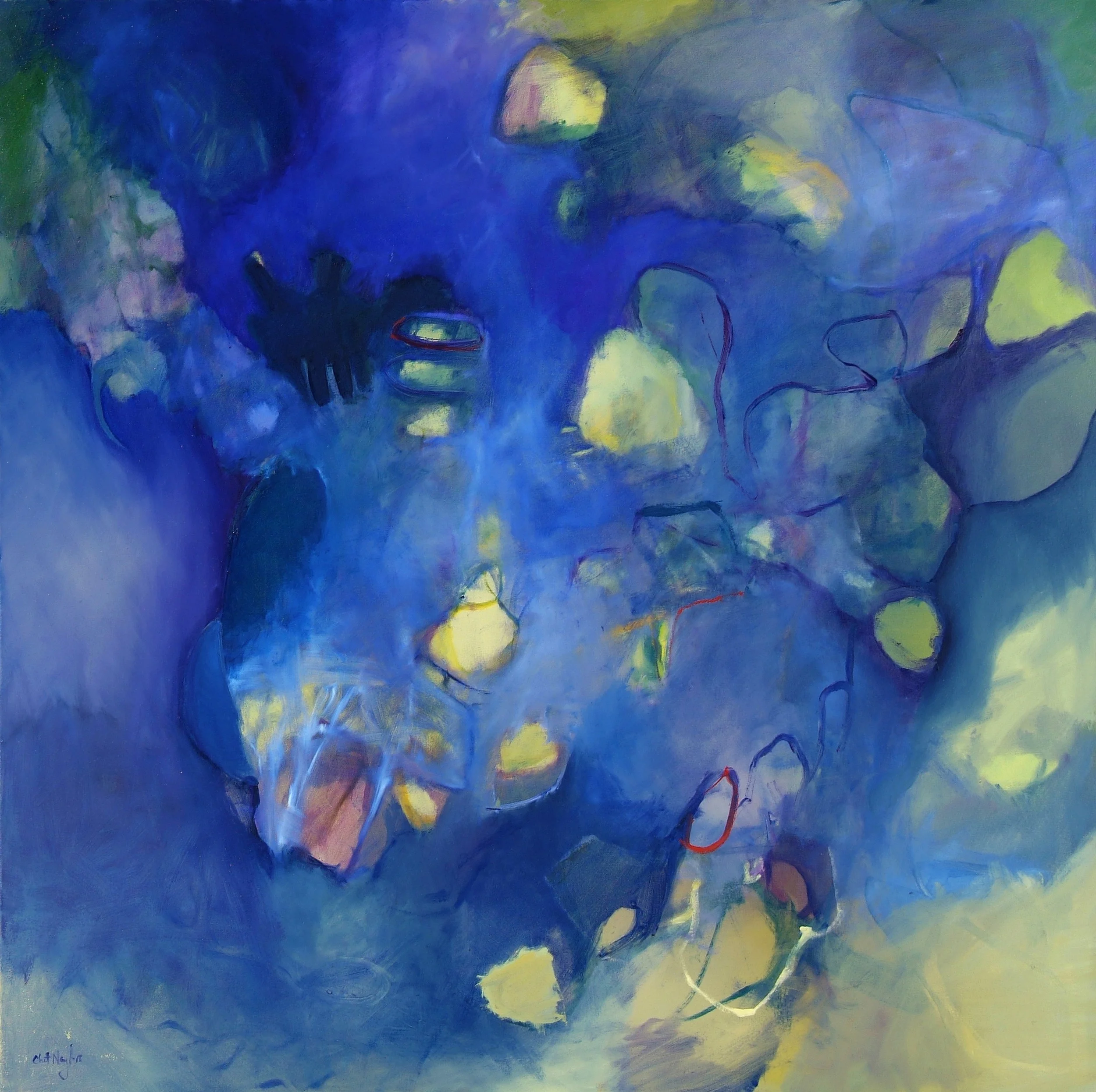 Dragon's Gate Oil on canvas 36 x 36 inches