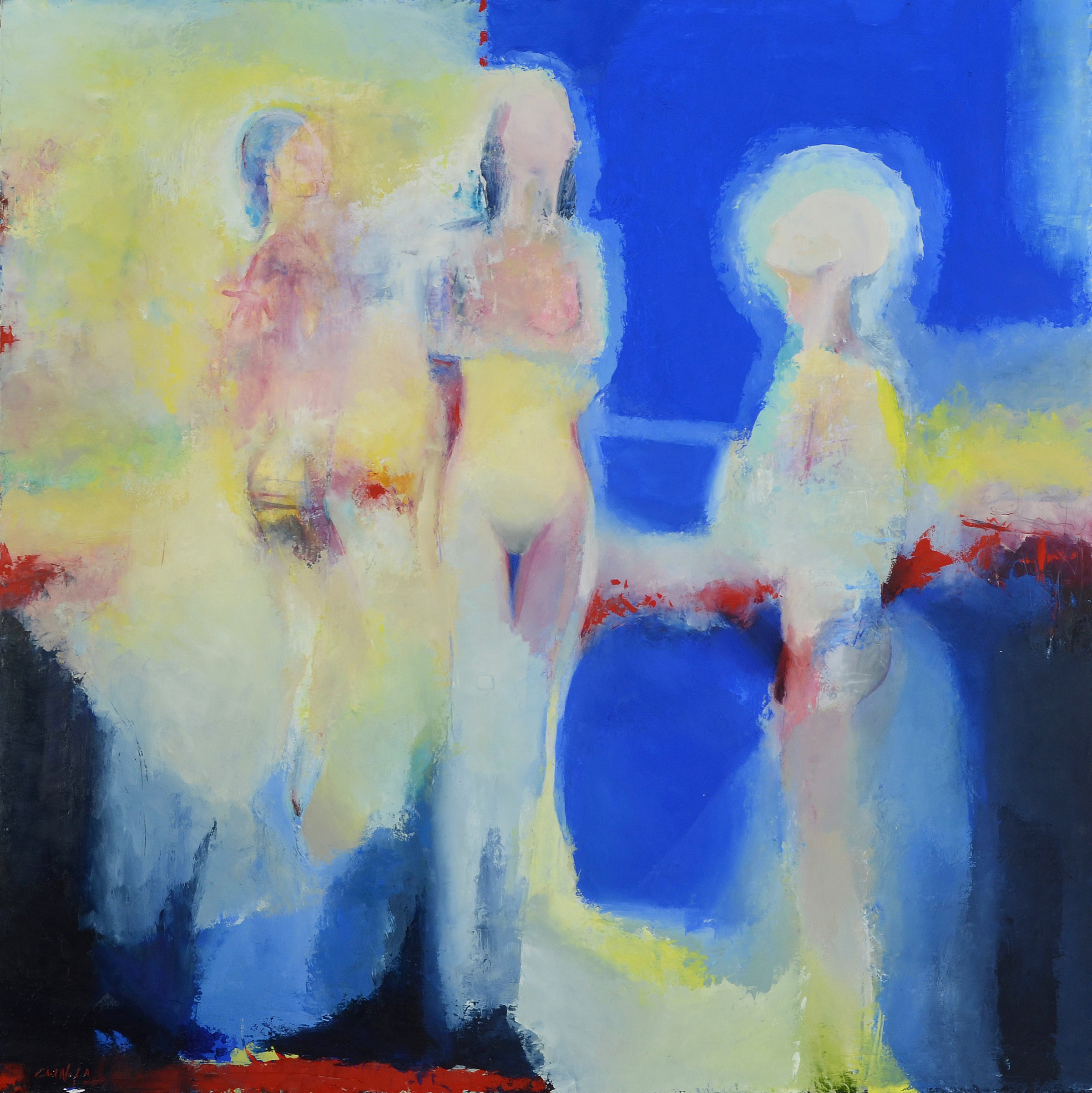  Twilight of the Idols Oil and cold wax in panel 36 x 36 inches 