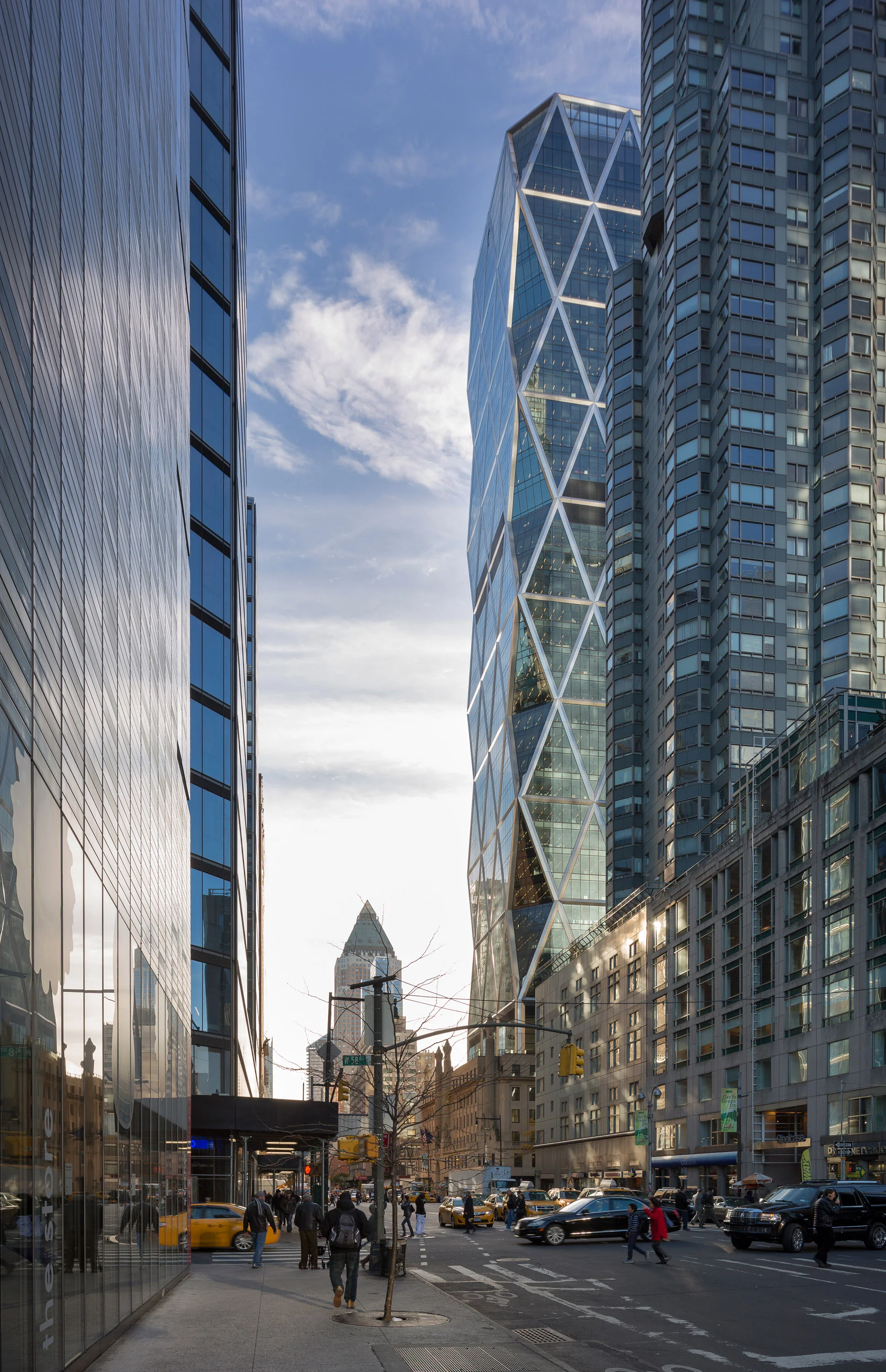 View of 8th Avenue with Hearst Building, November 2013