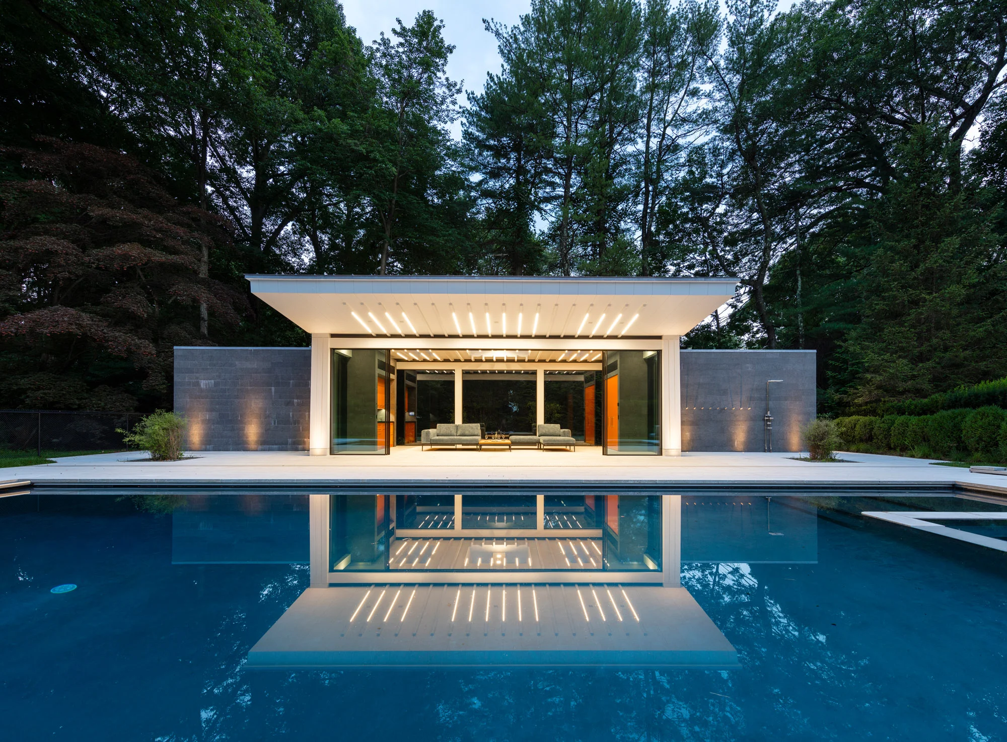 2017DS27 Greenwich Poolhouse; Greenwich Connecticut; Architect: Saniee Architects