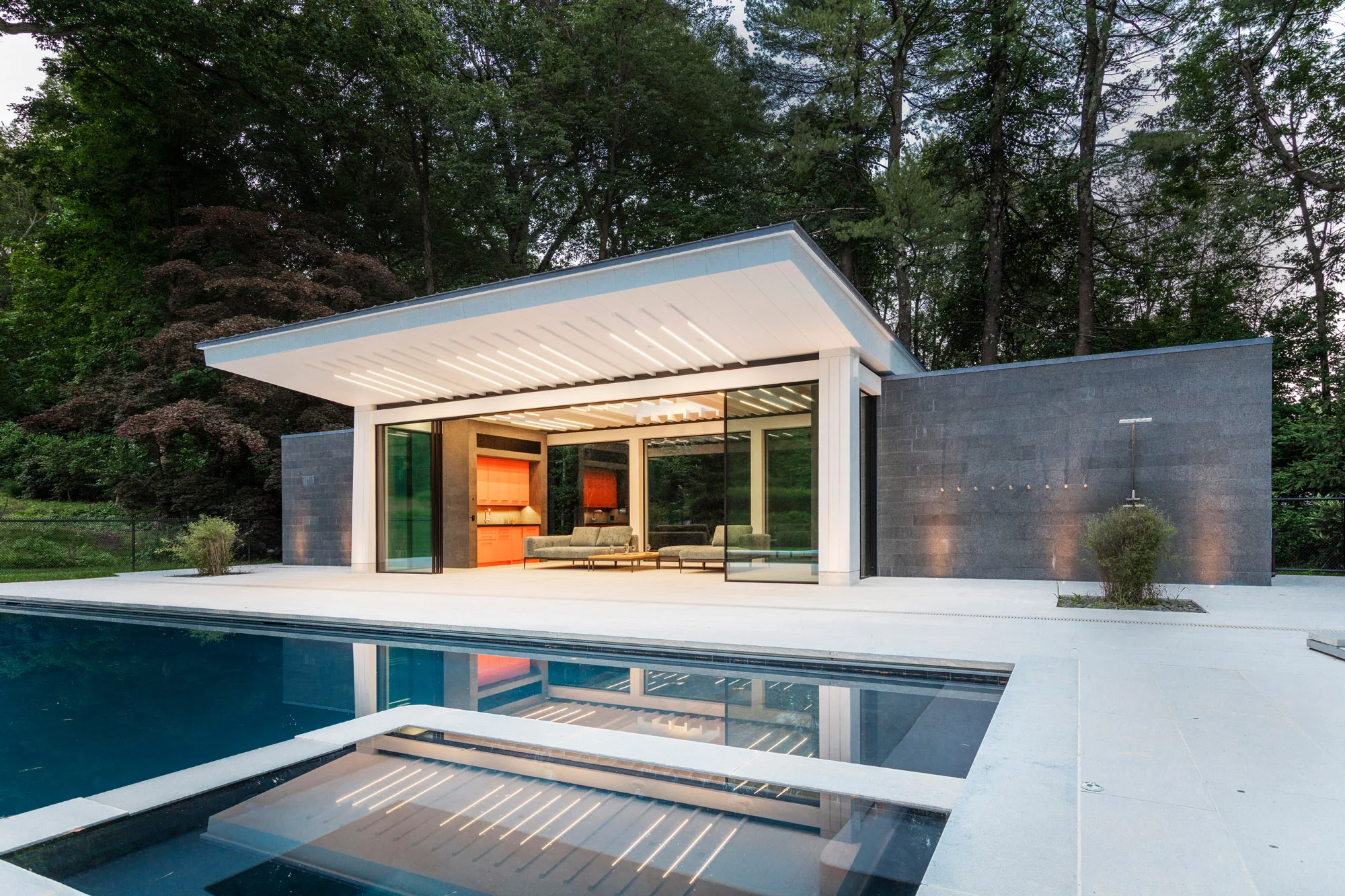 2017DS27 Greenwich Poolhouse; Greenwich Connecticut; Architect: Saniee Architects