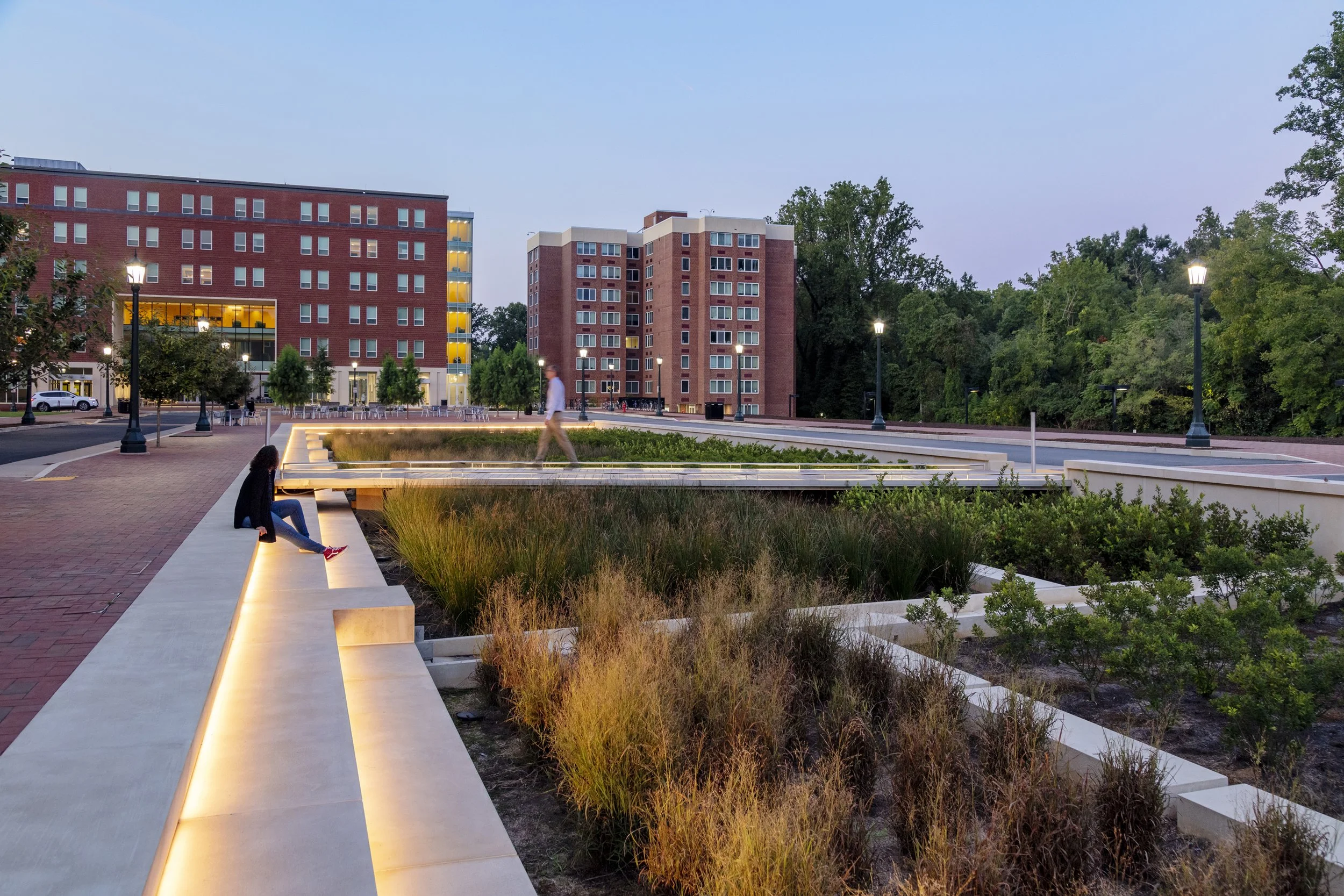  Brandon Ave at The University of Virginia, Location: Charlottesville VA, Landscape Architect: Perkins & Will 