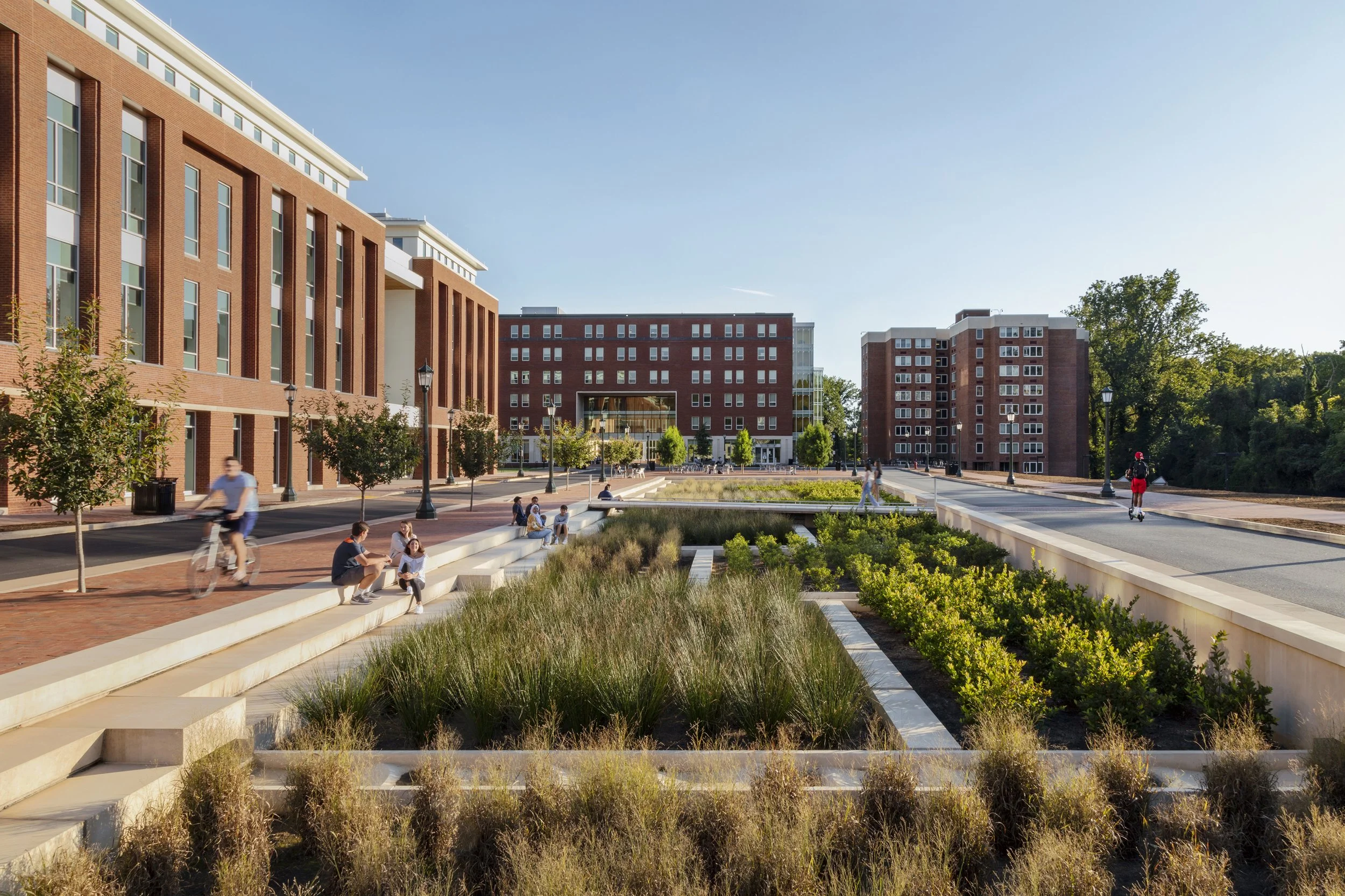  Brandon Ave at The University of Virginia, Location: Charlottesville VA, Landscape Architect: Perkins & Will 