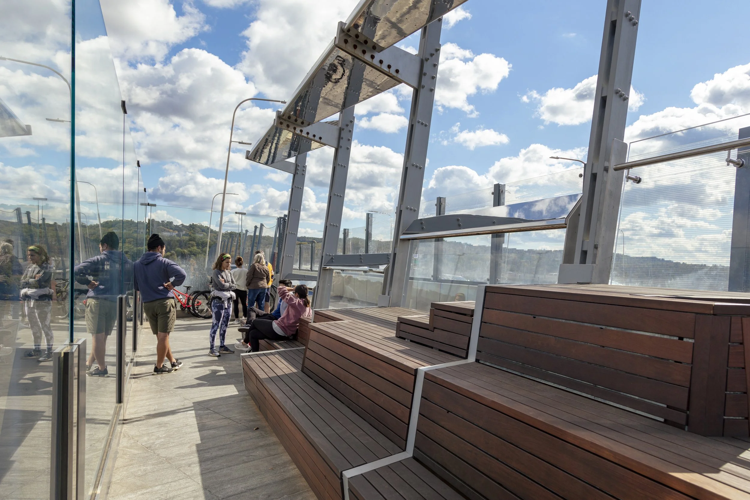  Mario Cuomo Bridge, Location: Tarrytown NY, Landscape Architect: Trowbridge Wolf Michaels, A Fisher Associates Landscape Architecture Studio 