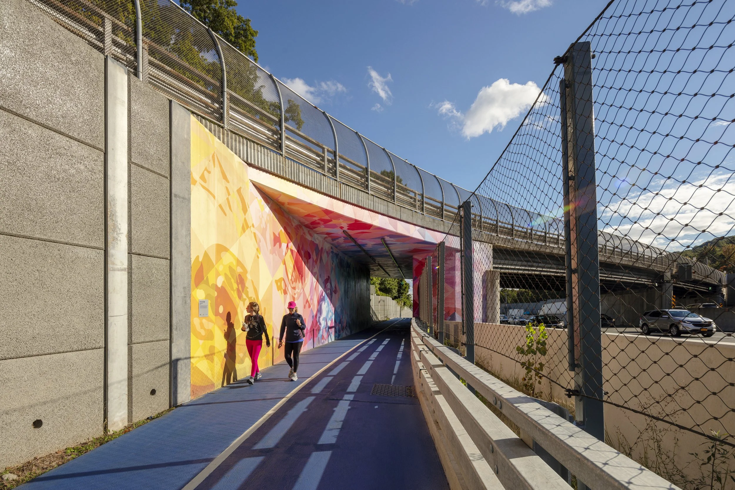  Mario Cuomo Bridge, Location: Tarrytown NY, Landscape Architect: Trowbridge Wolf Michaels, A Fisher Associates Landscape Architecture Studio 
