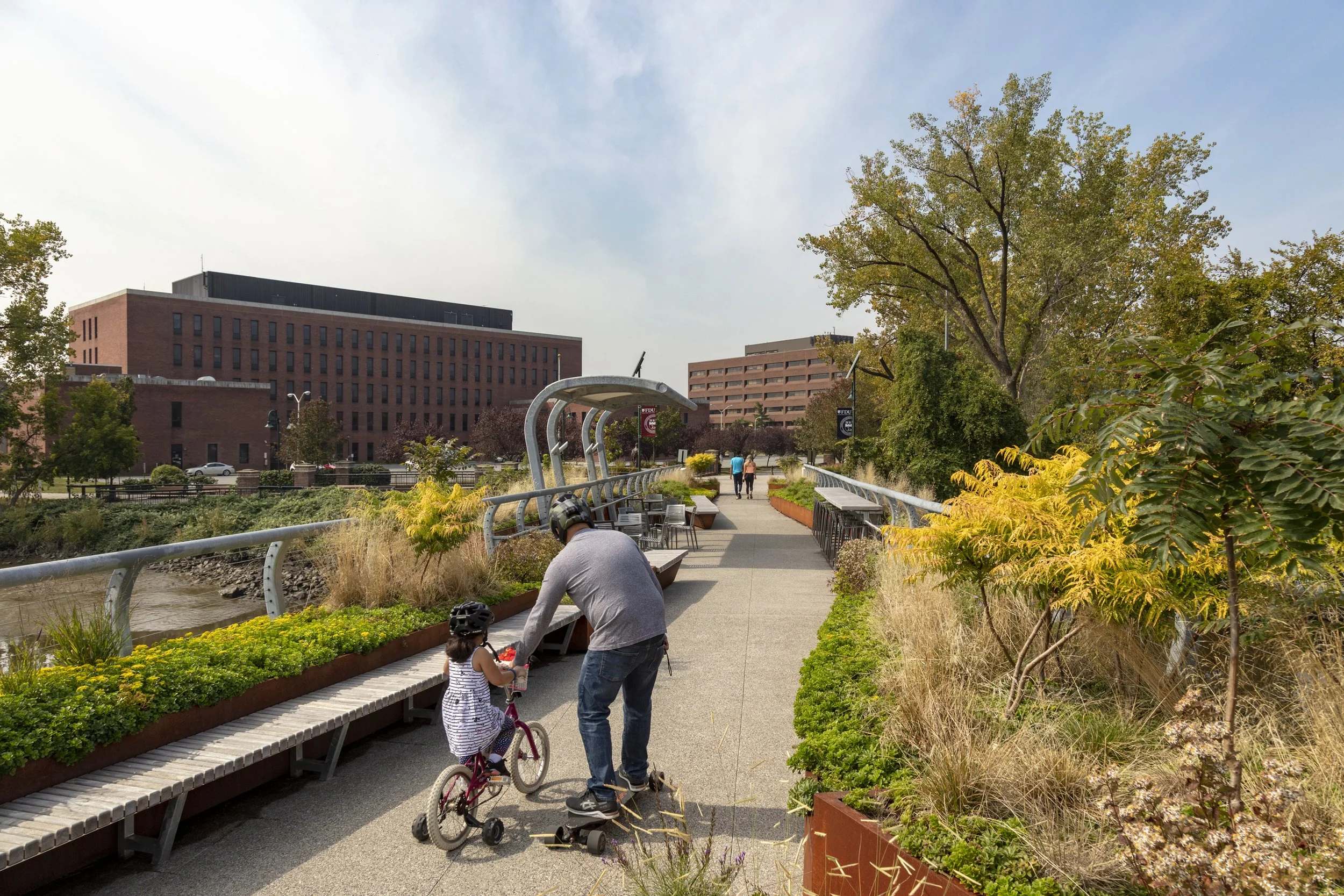  The Fairleigh Dickinson University Spirit Bridge, Location: Teaneck NJ, Landscape Architect: Viridian 