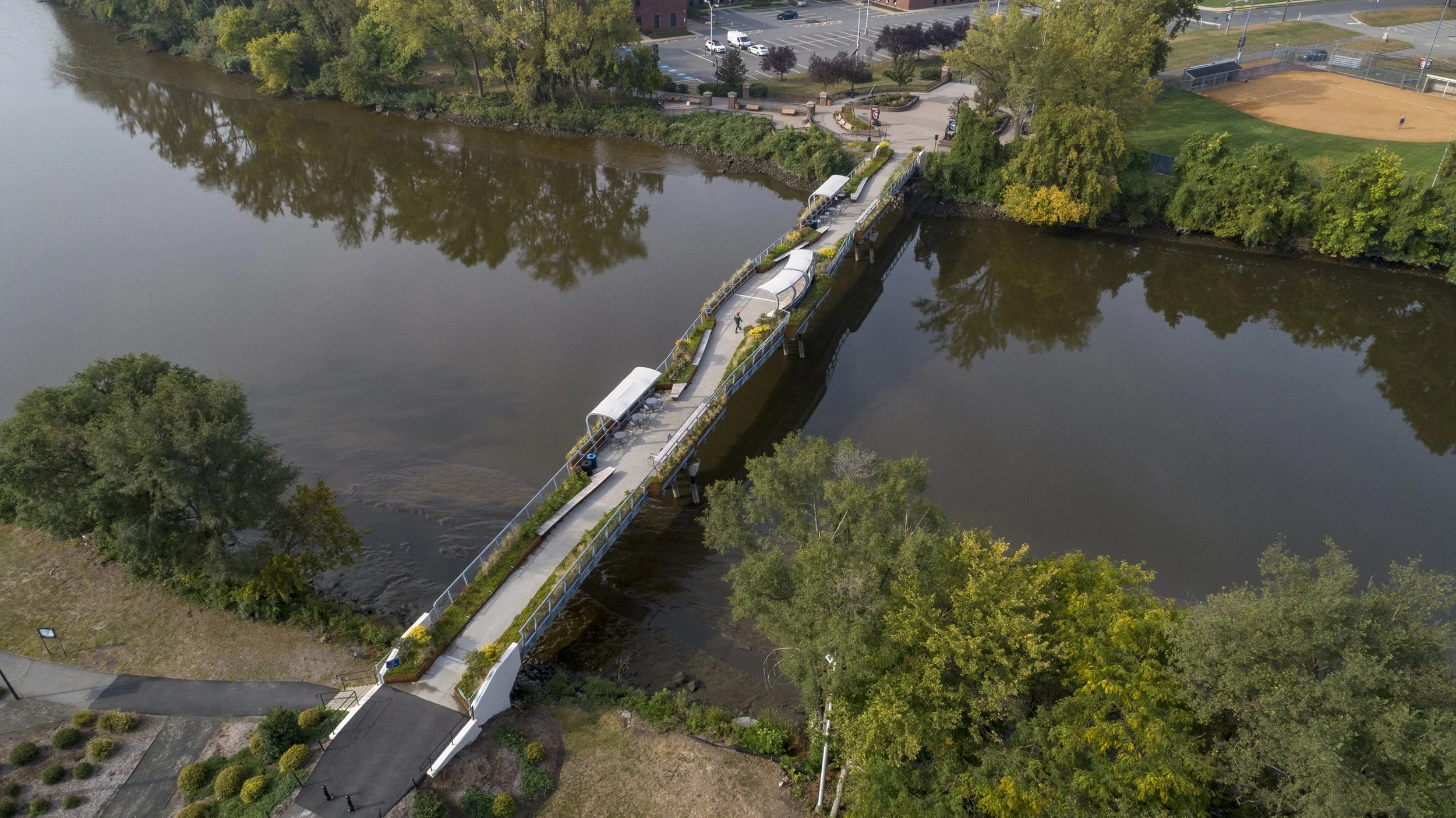  The Fairleigh Dickinson University Spirit Bridge, Location: Teaneck NJ, Landscape Architect: Viridian 