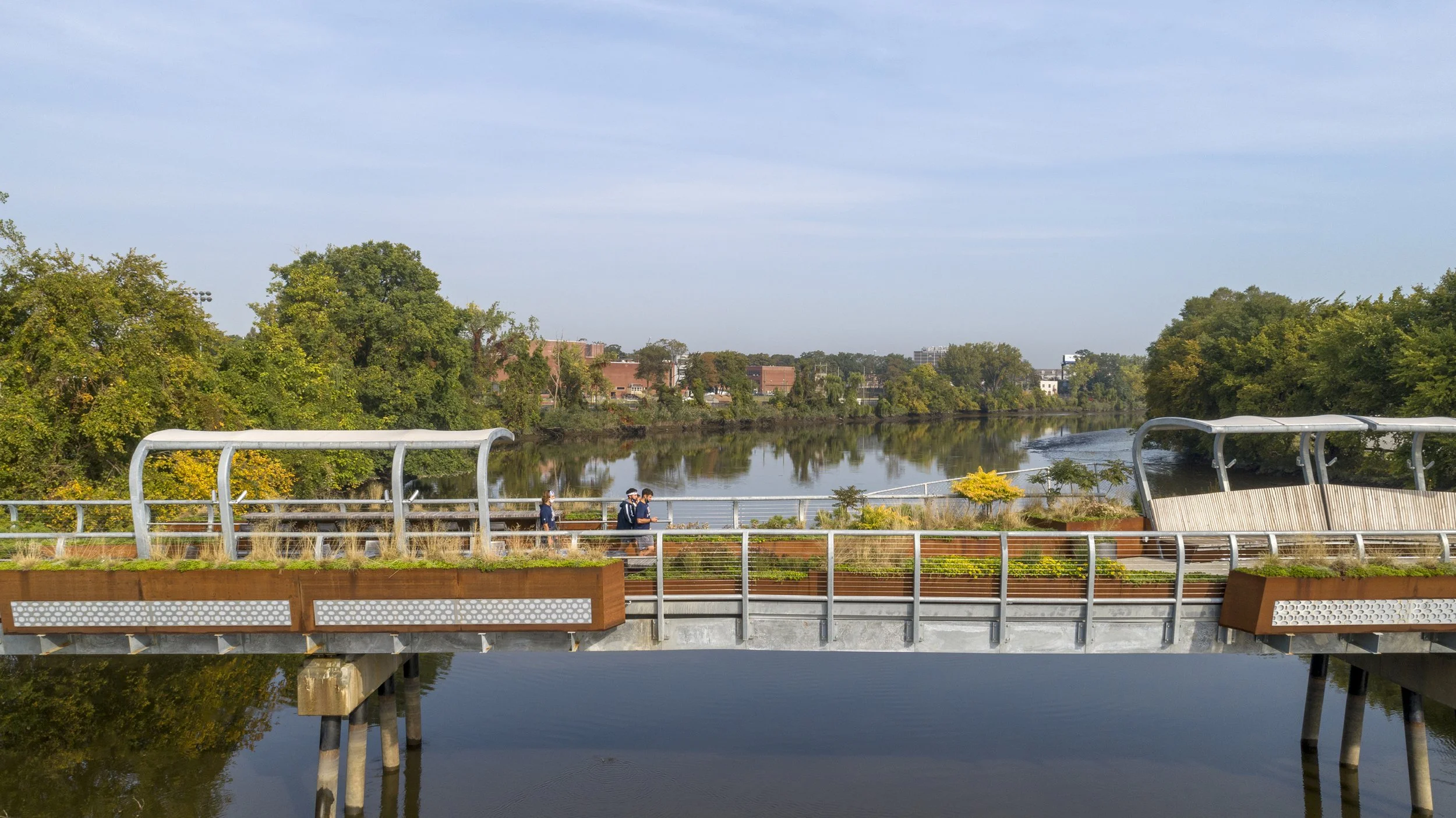  The Fairleigh Dickinson University Spirit Bridge, Location: Teaneck NJ, Landscape Architect: Viridian 