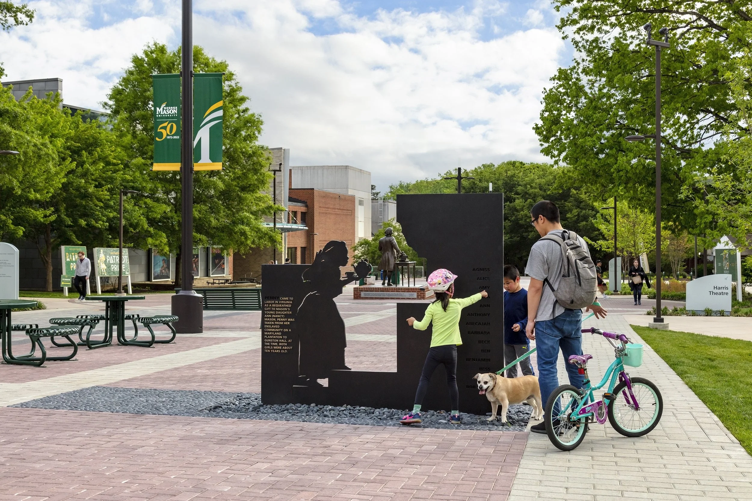  GMU Memorial to the Enslaved People of George Mason, Location: Fairfax VA, Landscape Architect: Perkins & Will 